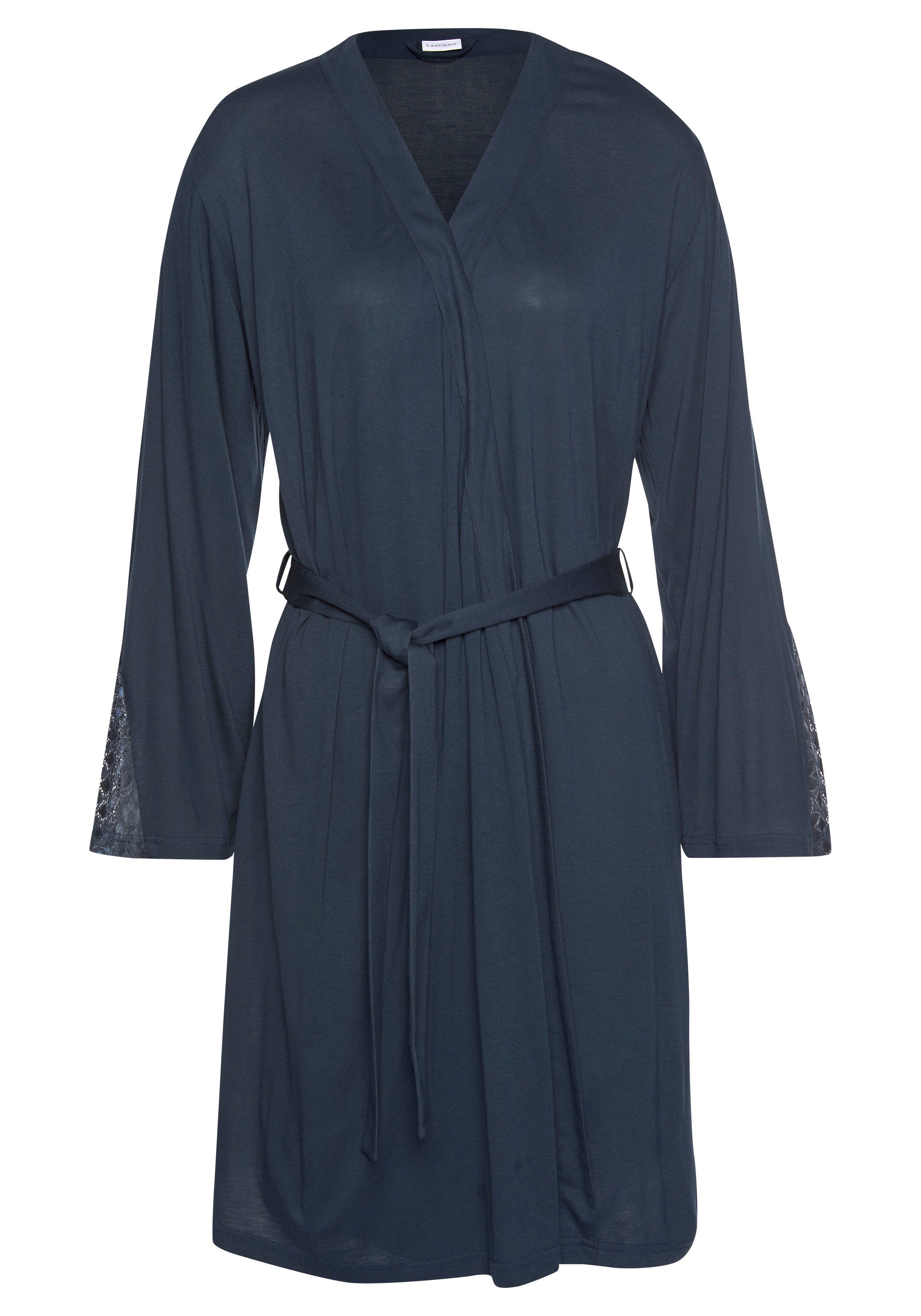 Lascana Kimono met lange mouwen en kanten details