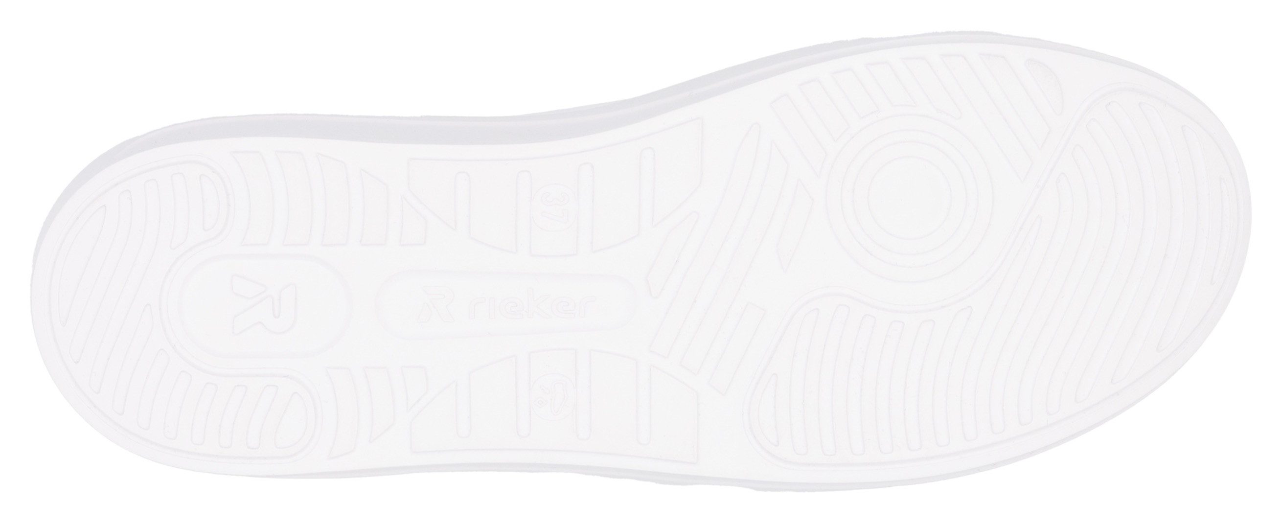 RIEKER Sport Plateausneakers met stijlvolle metallic-details, vrijetijdsschoen, lage schoen, veterschoen