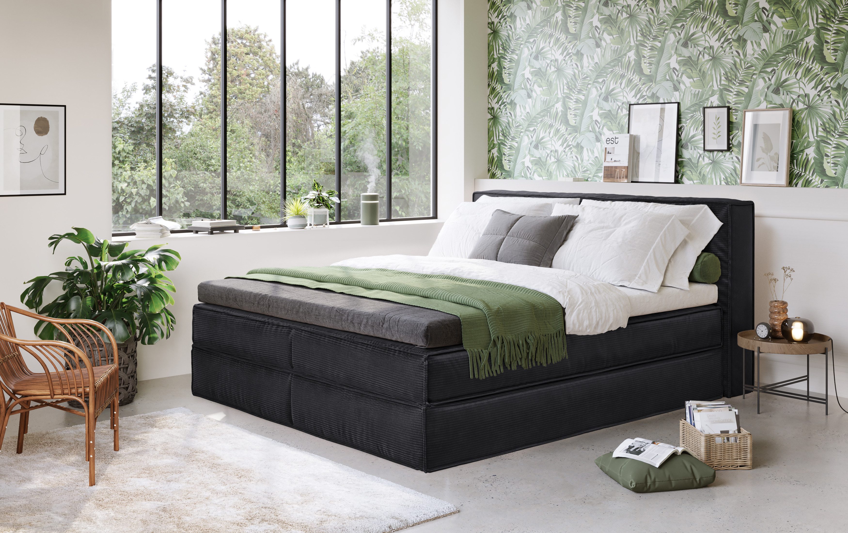 Home affaire Boxspring Sacy Boxbed incl. topmatras, 2 matrassen, hardheden H2, H3 en H4 naar keuze