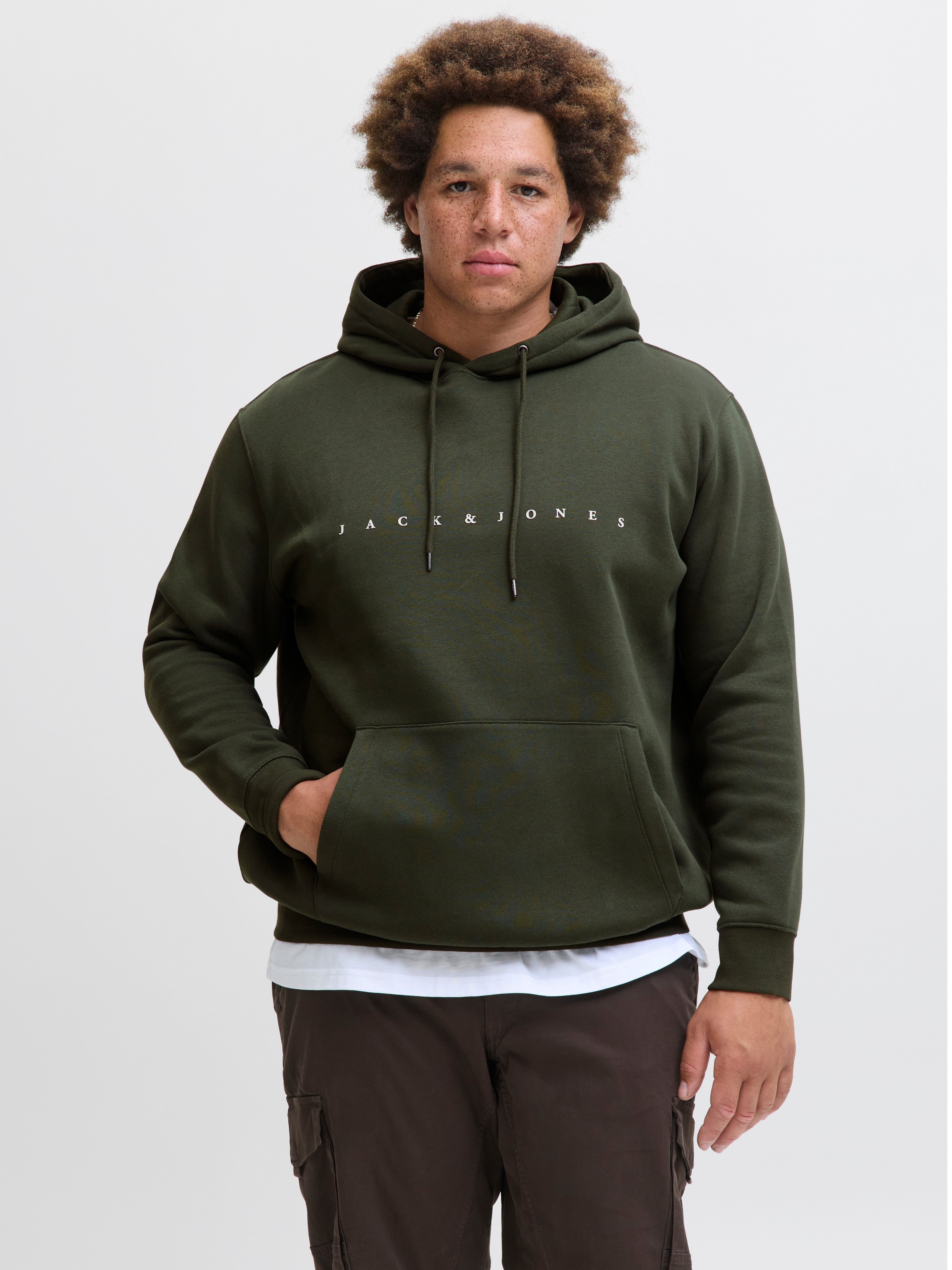 Jack & Jones PlusSize Hoodie JJESTAR JJ SWEAT HOOD NOOS PLS