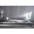 salesfever bekleed ledikant design bed in een moderne look, lounge bed inclusief nachtkastje wit