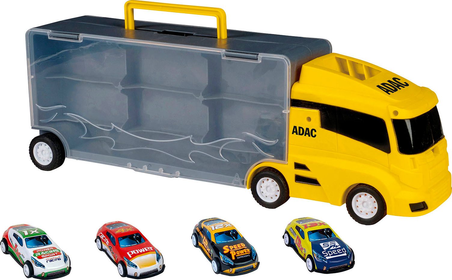 Happy People Speelgoed vrachtwagen ADAC Autotransporter Koffer