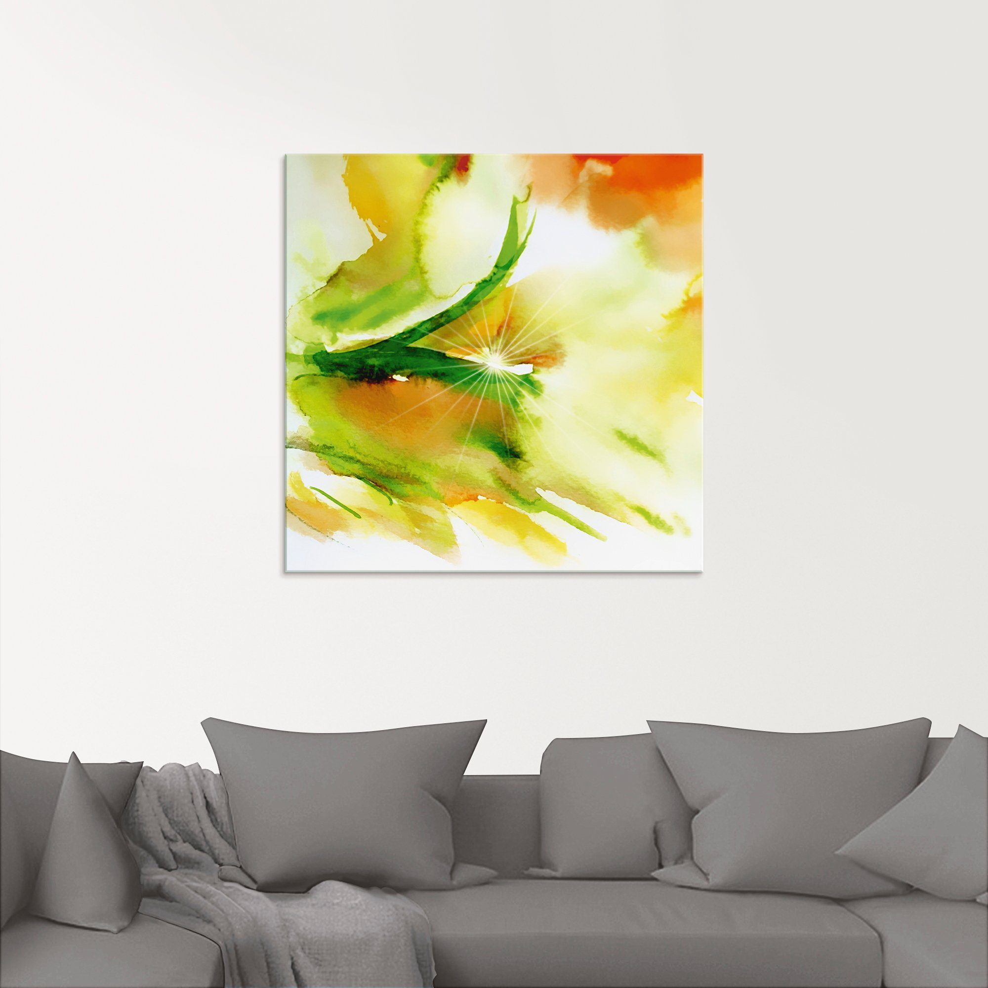 Artland Print op glas Ochtendlicht in verschillende maten
