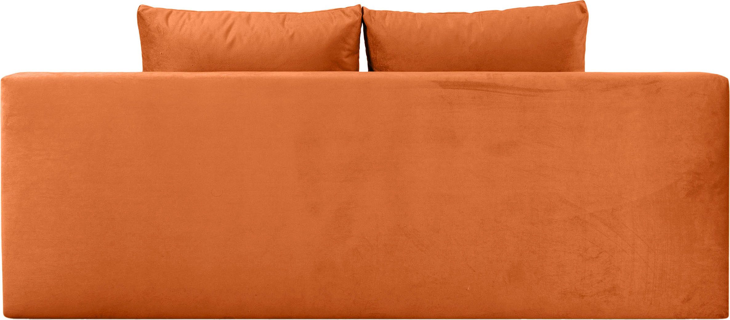 COLLECTION AB Slaapbank Tania met bedfunctie en bedlade comfortabele zitcomfort: veren-kern bekleding, inclusief rugkussen