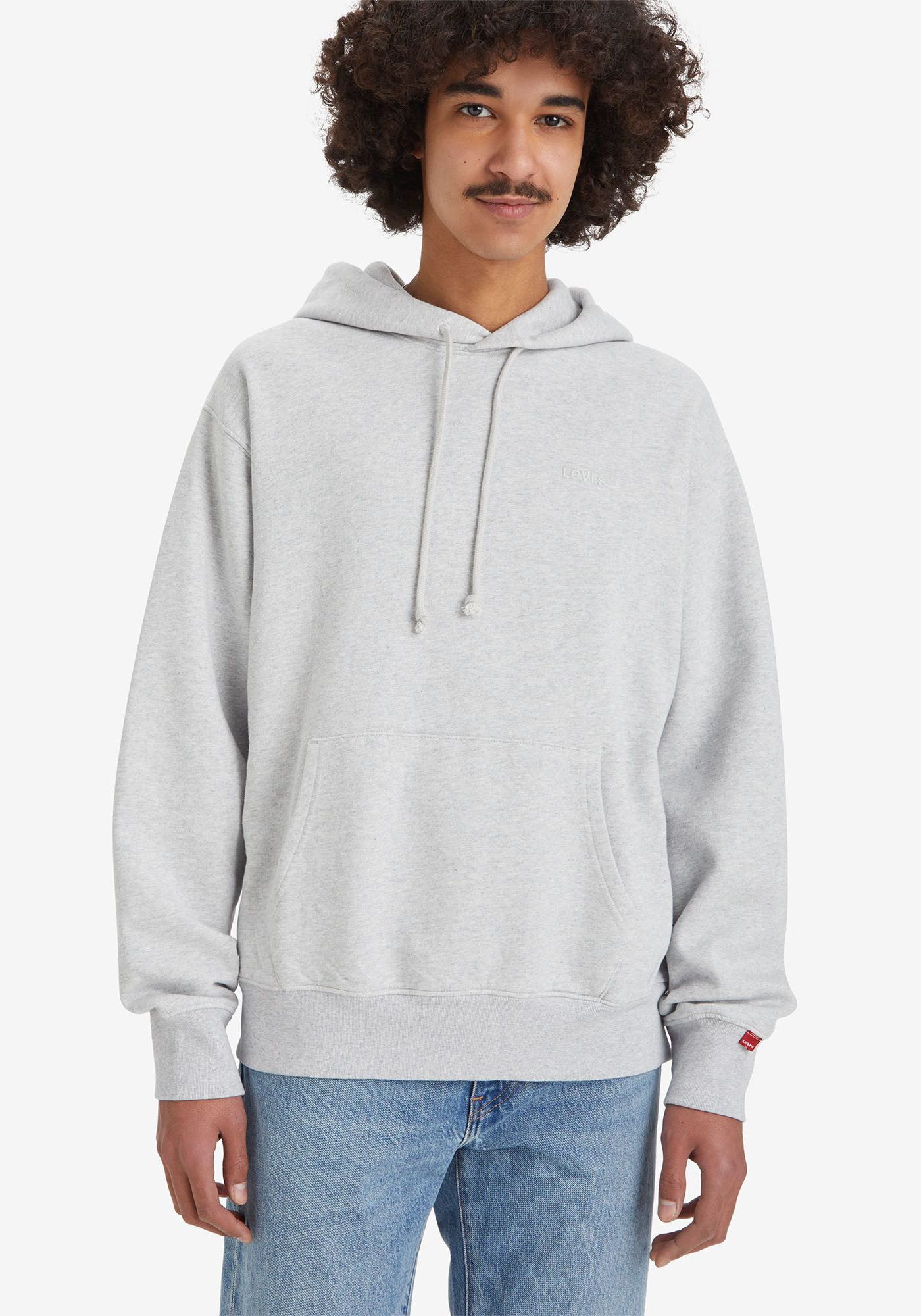 Levi's Hoodie THE AUTHENTIC HOODIE met kleine ton-sur-ton logo-borduursel op de borst