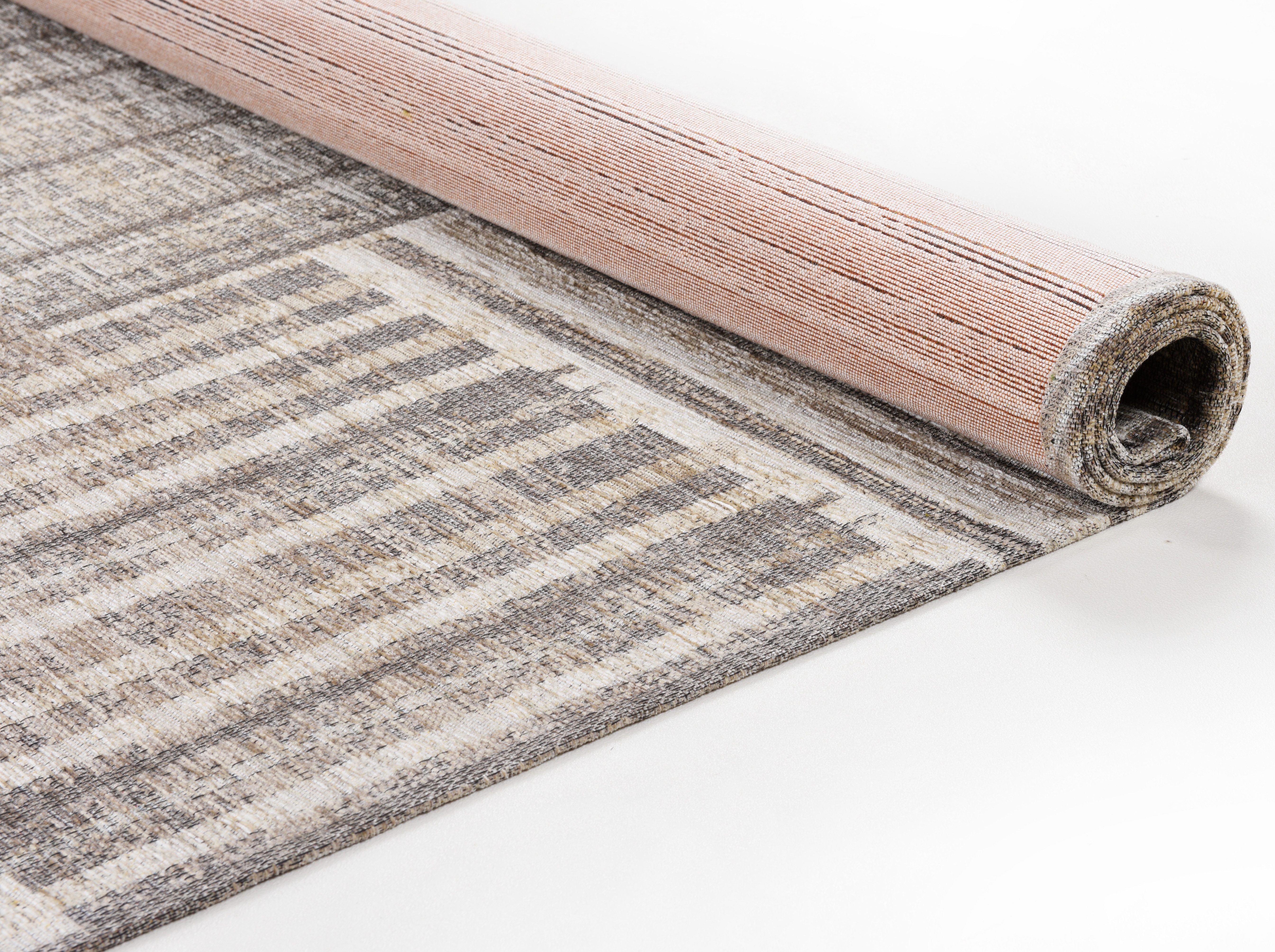TOM TAILOR HOME Vloerkleed Stripy pat Vlakweefsel, modern patchworkontwerp, gestreept, chenille, woonkamer
