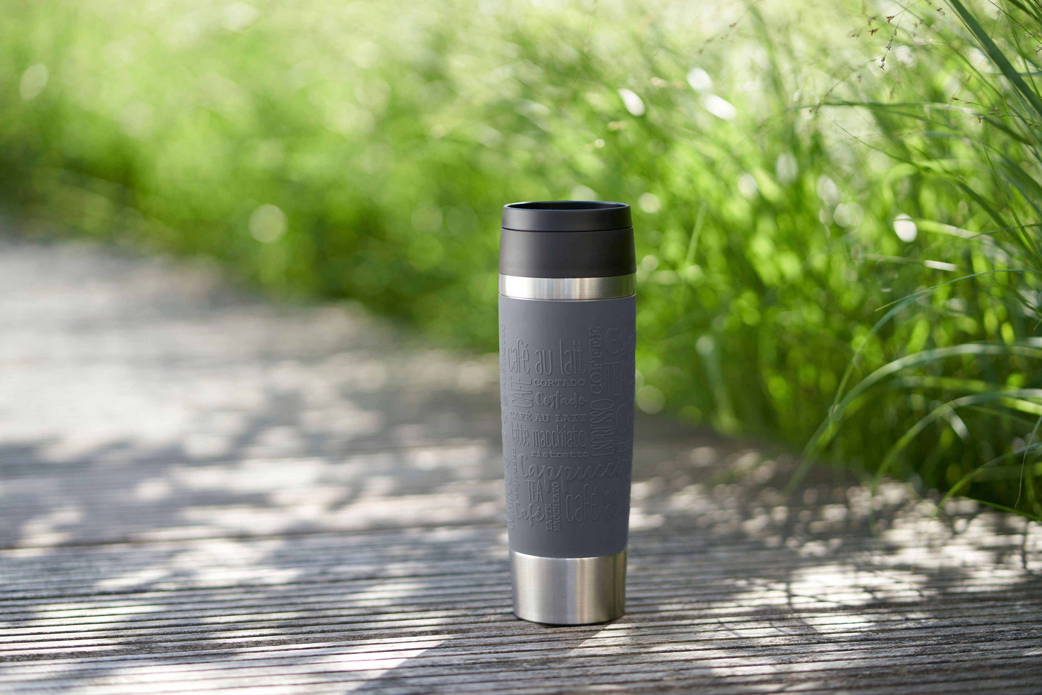 Emsa Thermosbeker Travel Mug Classic, met 360° drinkopening 4u heet, 8u koud - 360 ml / 6u heet, 12u koud - 500 ml, 100% dicht