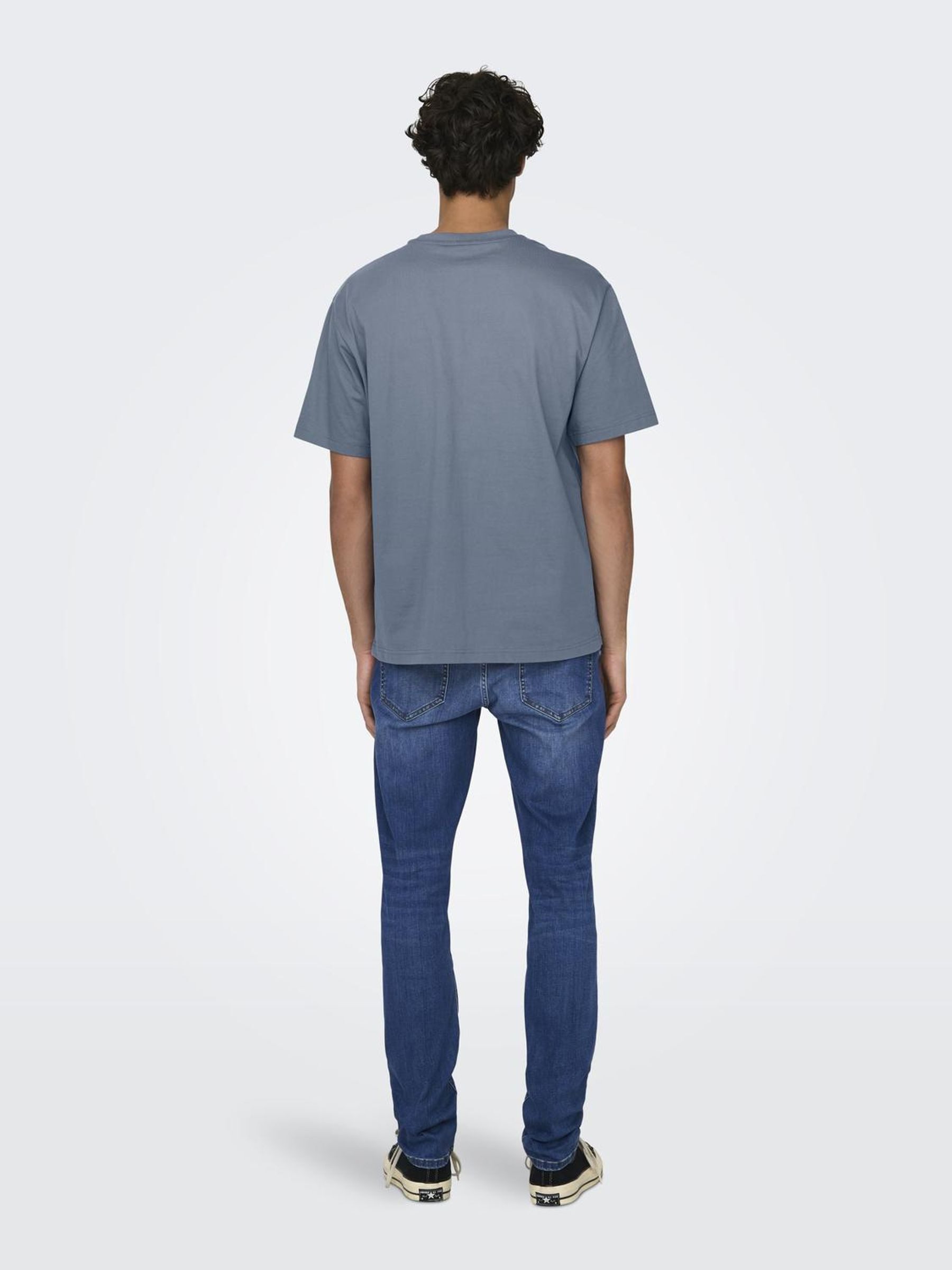 ONLY & SONS Shirt met ronde hals ONSFRED LIFE RLX SS TEE NOOS