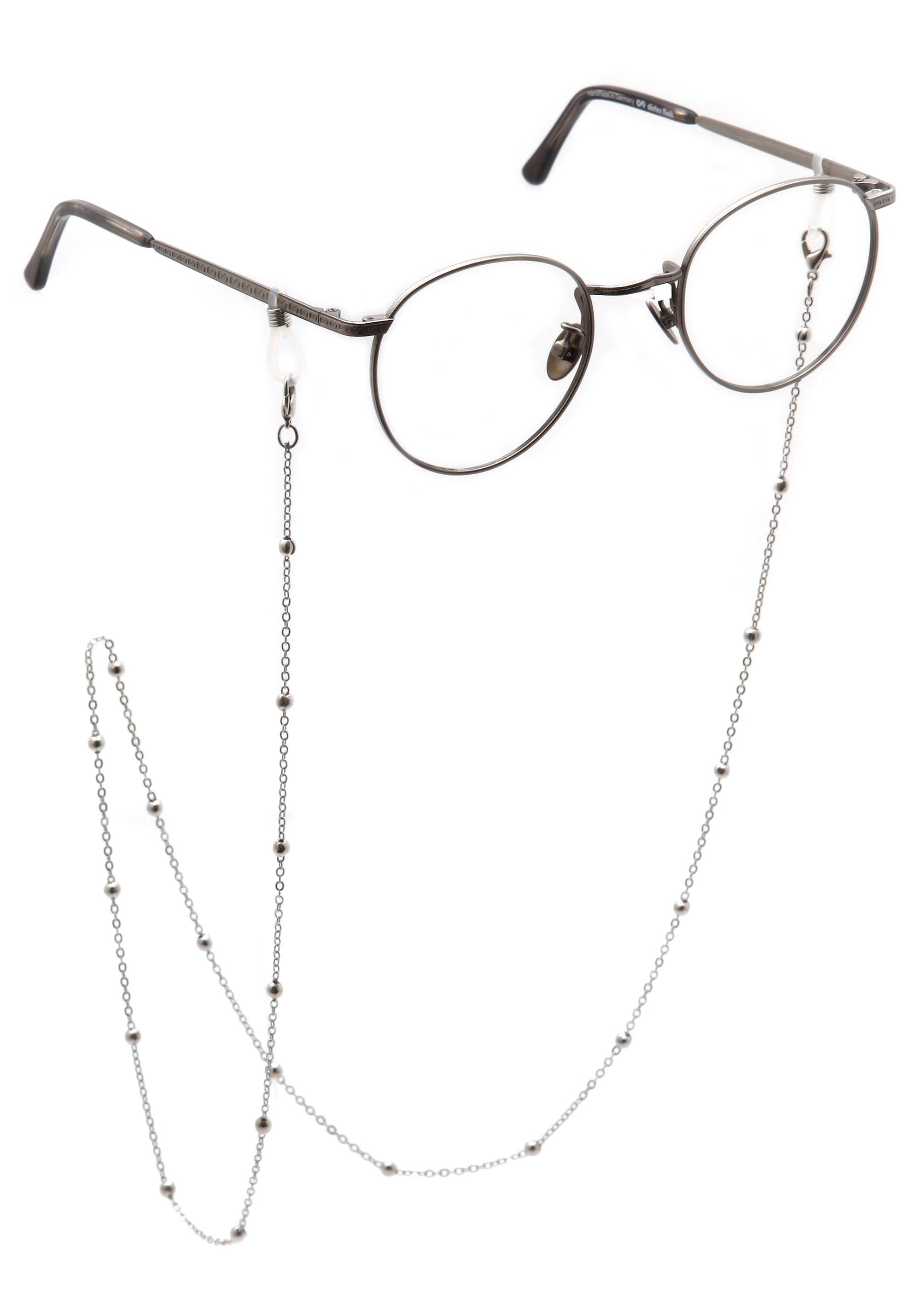 Firetti Brilketting Met bollen, gerodineerd met zirkoon (synthetisch) (1 stuk)