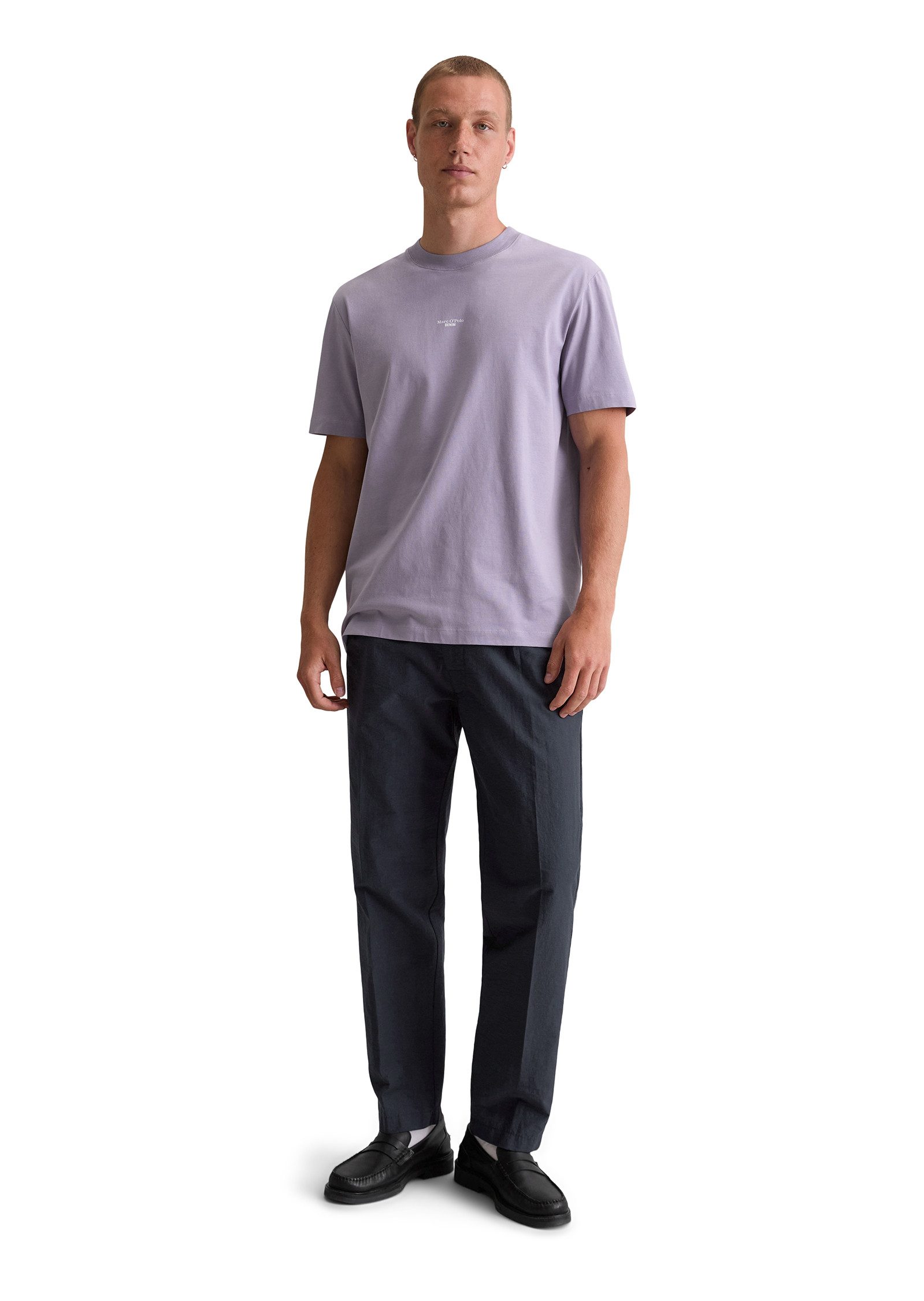 Marc O'Polo DENIM T-shirt Basic, relaxed, subtiele logo-print