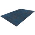 instyle by kayoom vloerkleed kalevi 200 platweefsel blauw