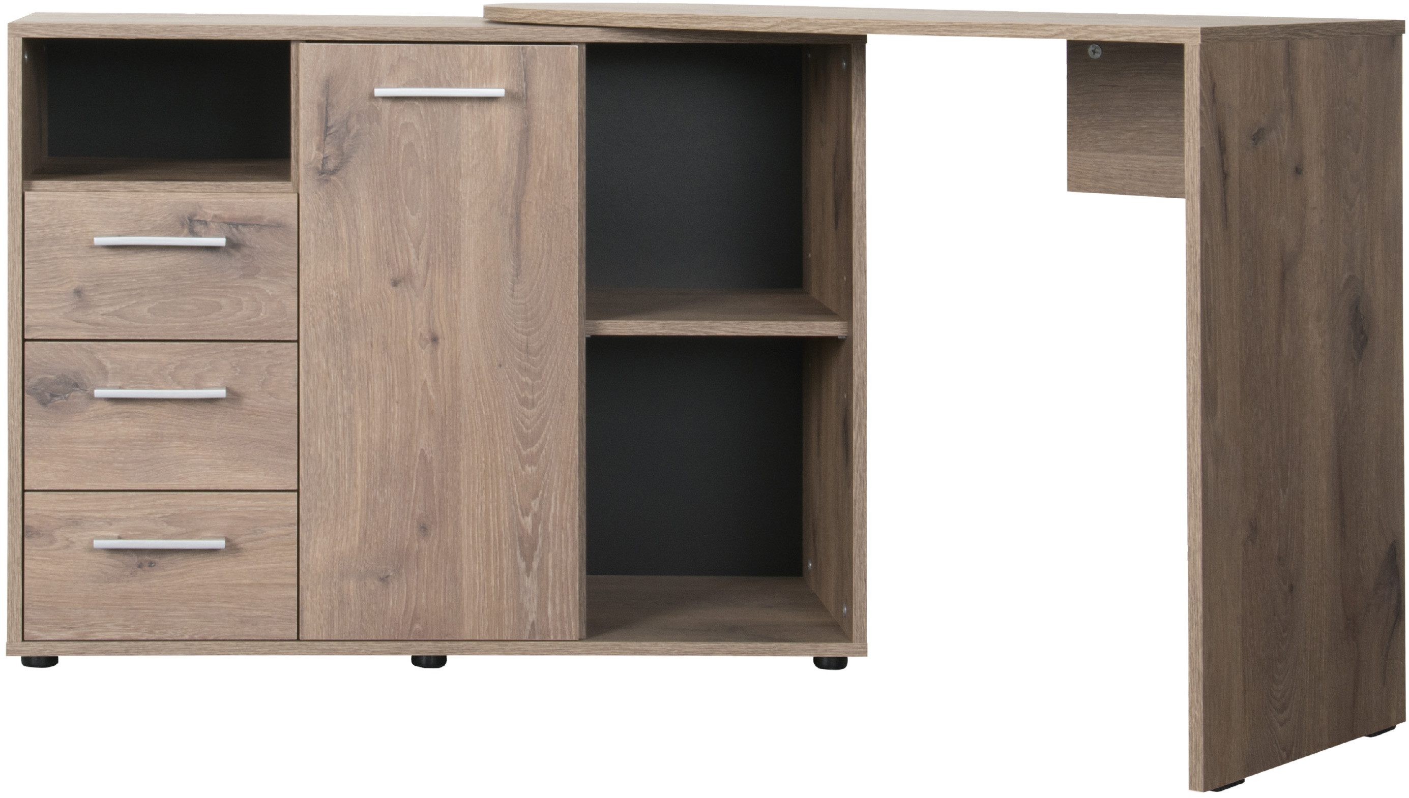 VOGL Möbelfabrik Bureau draaibaar tafelblad, ruimtebesparend, made in germany