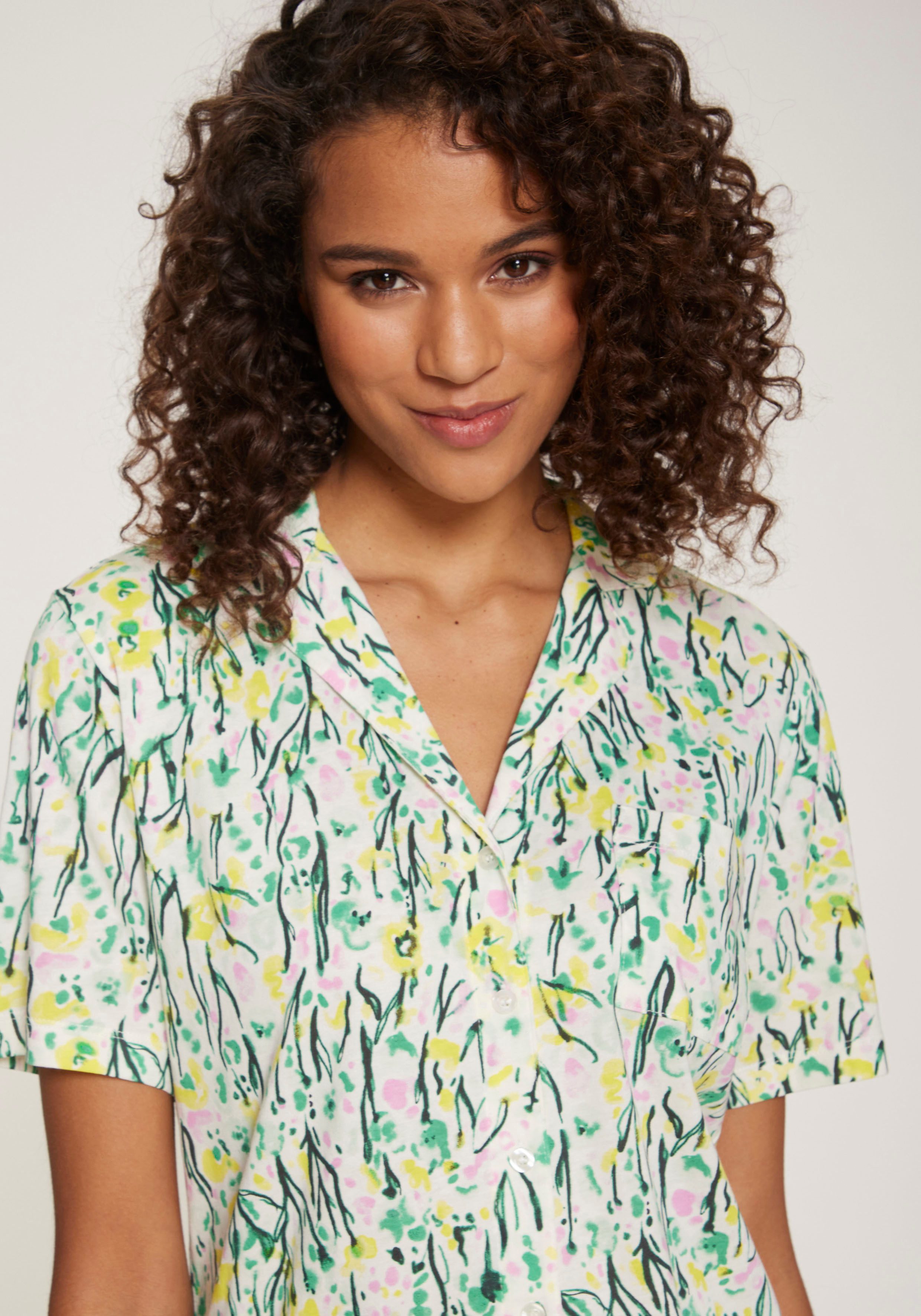 Vivance Dreams Shortama met aquarel patroon (2-delig)