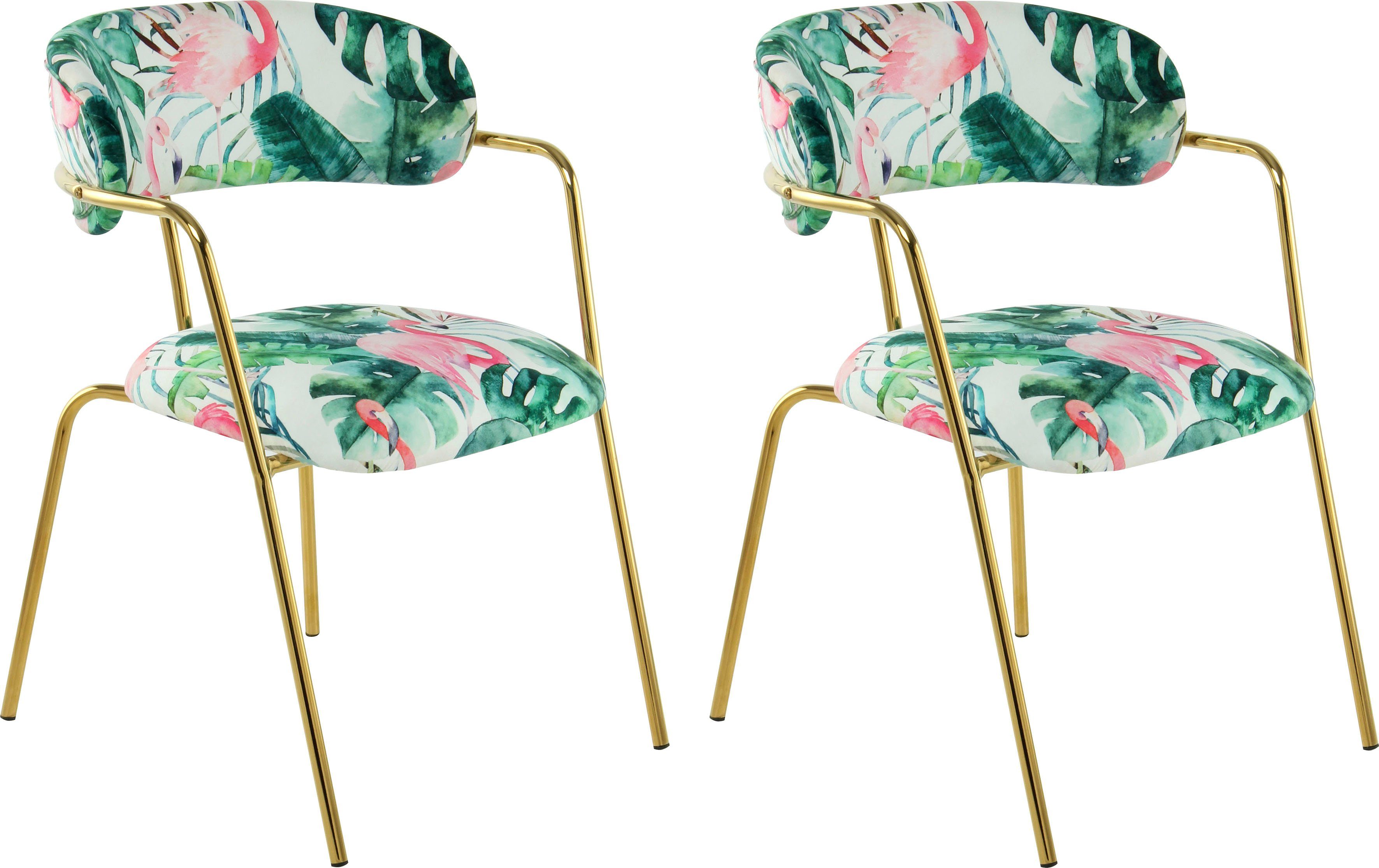 Kayoom Stoel Forest 425 2-delige set, fluweelzachte bekleding met hoog zitcomfort (set, 2 stuks)