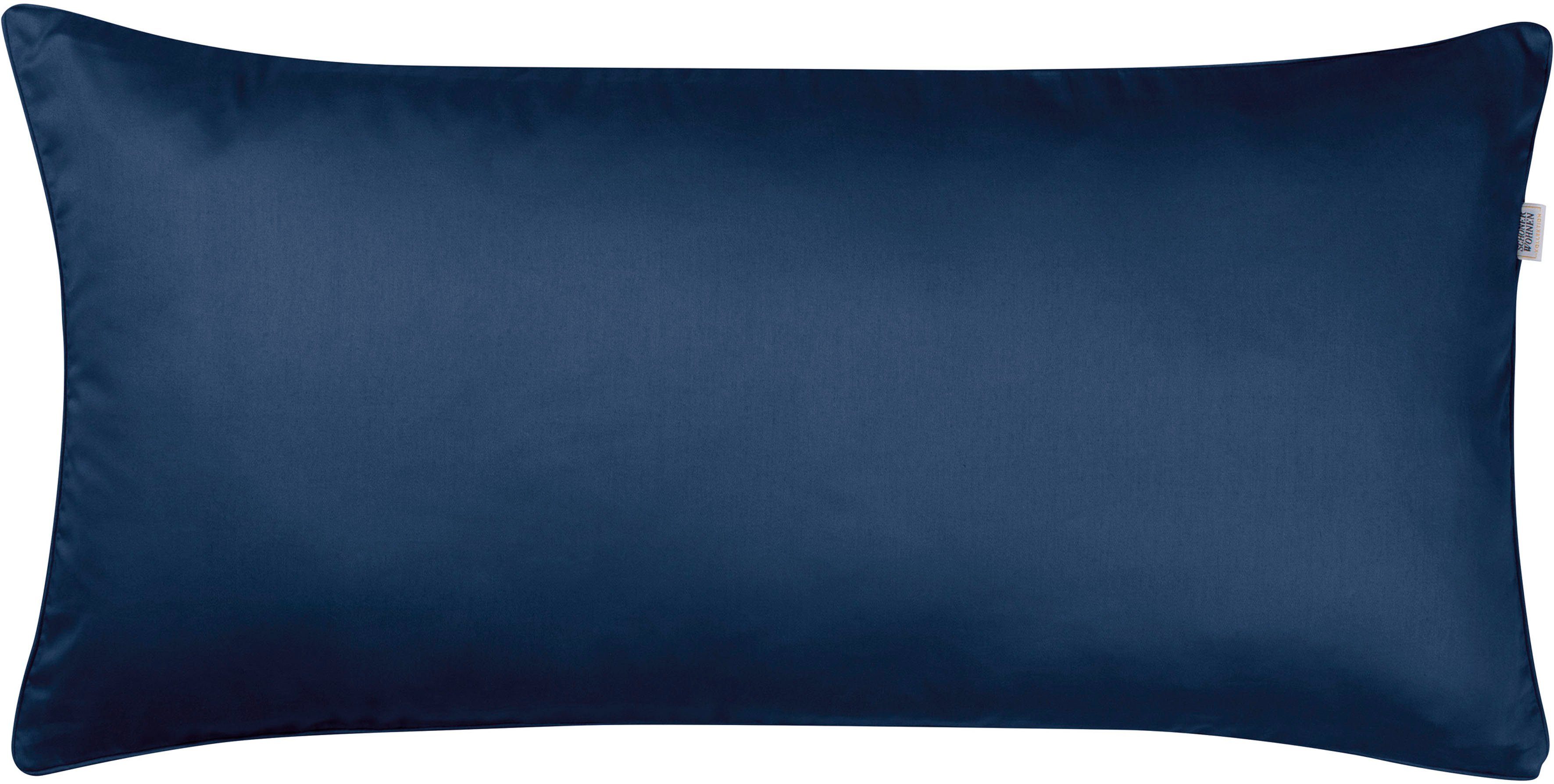 SCHÖNER WOHNEN-KOLLEKTION Kussenhoezen Pure 2-delig, van duurzamer katoen (2 stuks) kussenovertrekken blauw