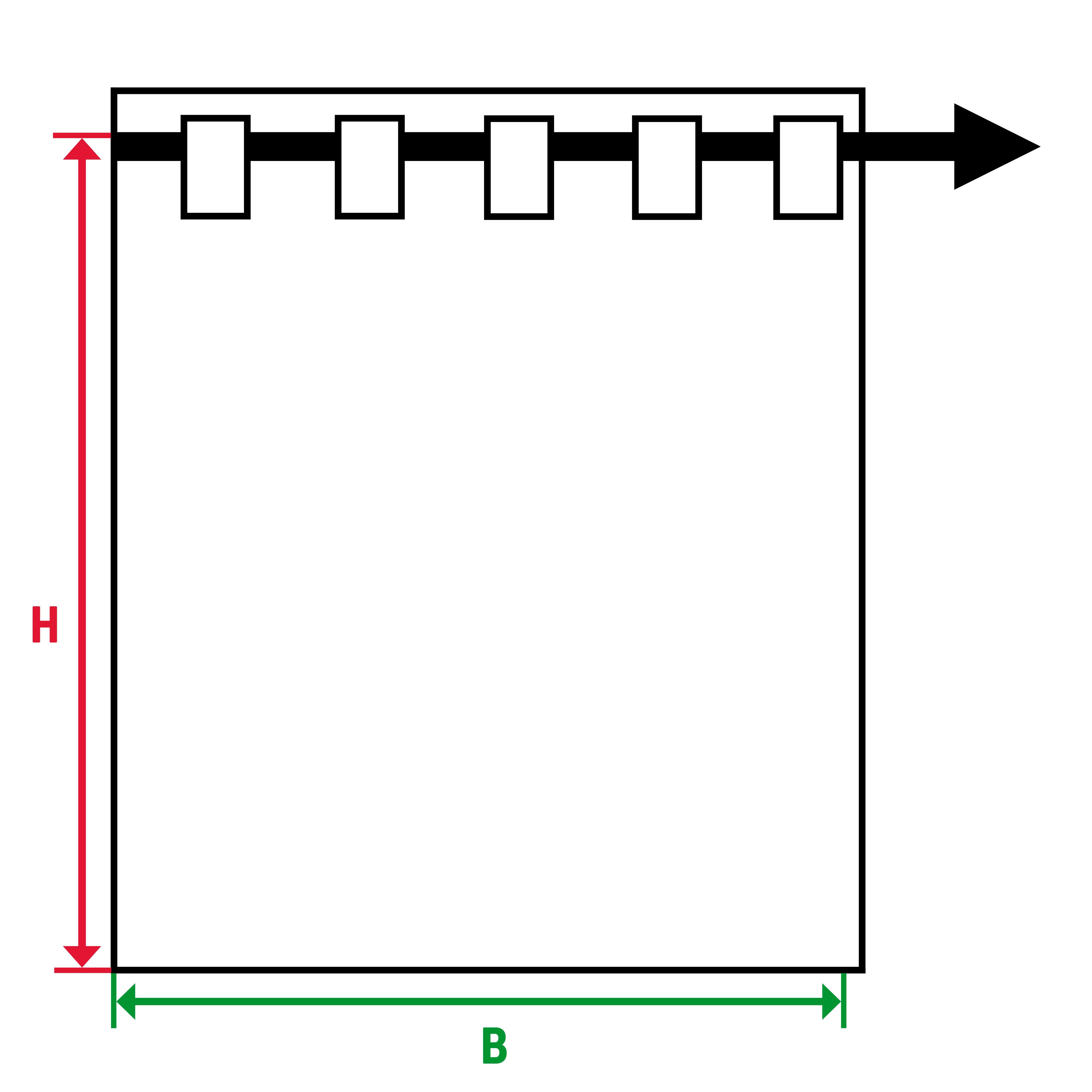 HOMING Gordijn VALI Strepen, modern, woonkamer, slaapkamer (1 stuk)