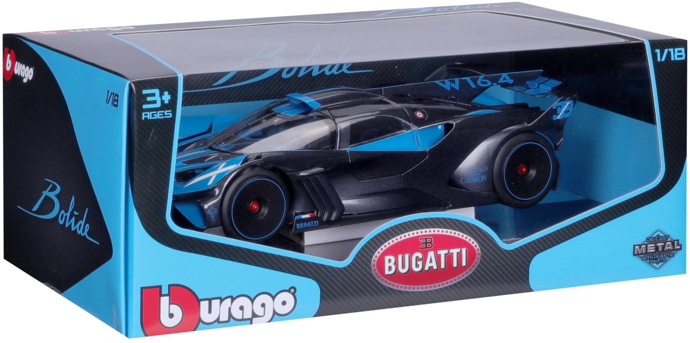 Bburago Auto op schaal Bugatti Bolide, blauw