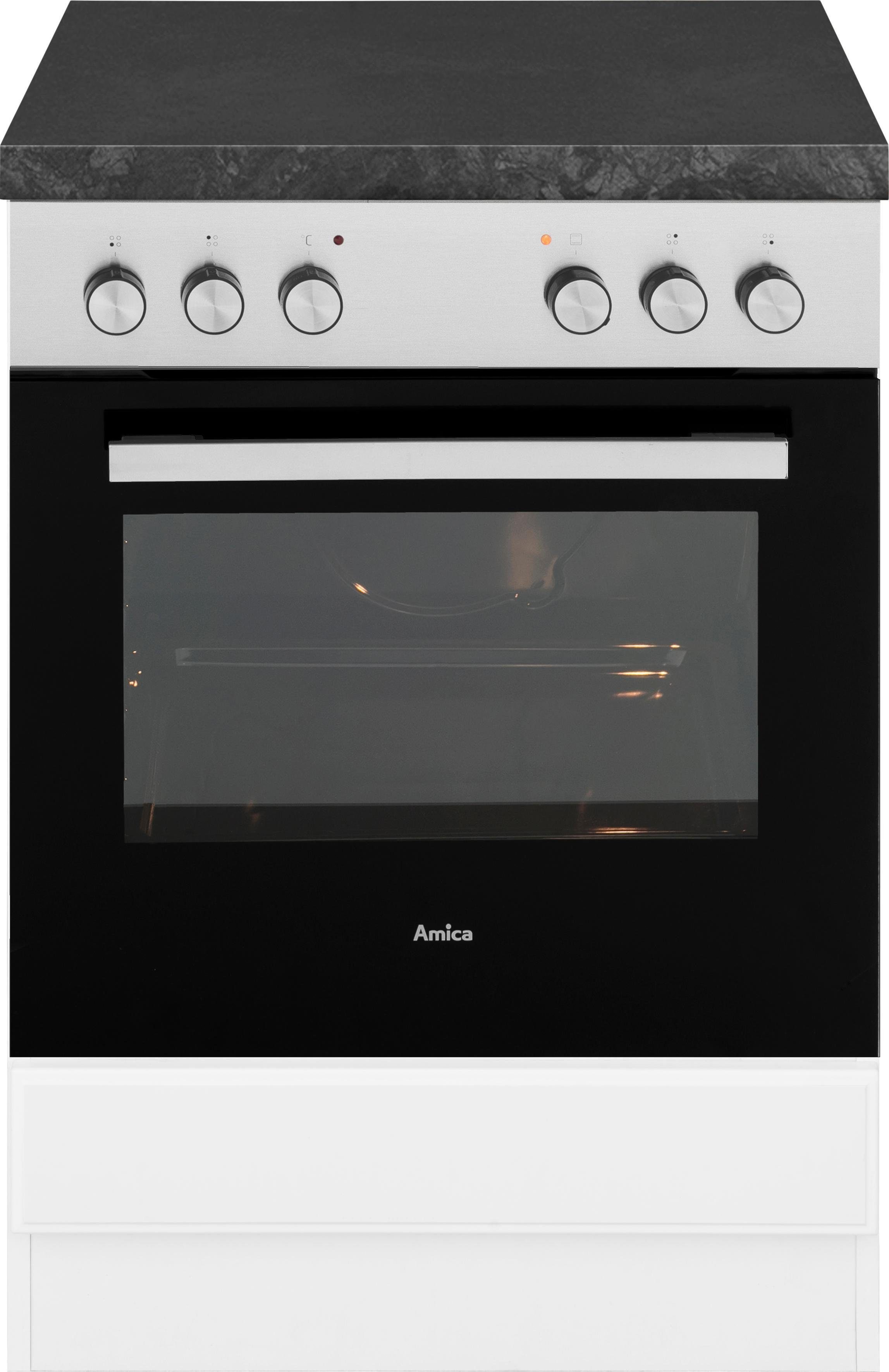 wiho Küchen Ombouwkast voor oven Erla 60 cm breed met vakkenfront