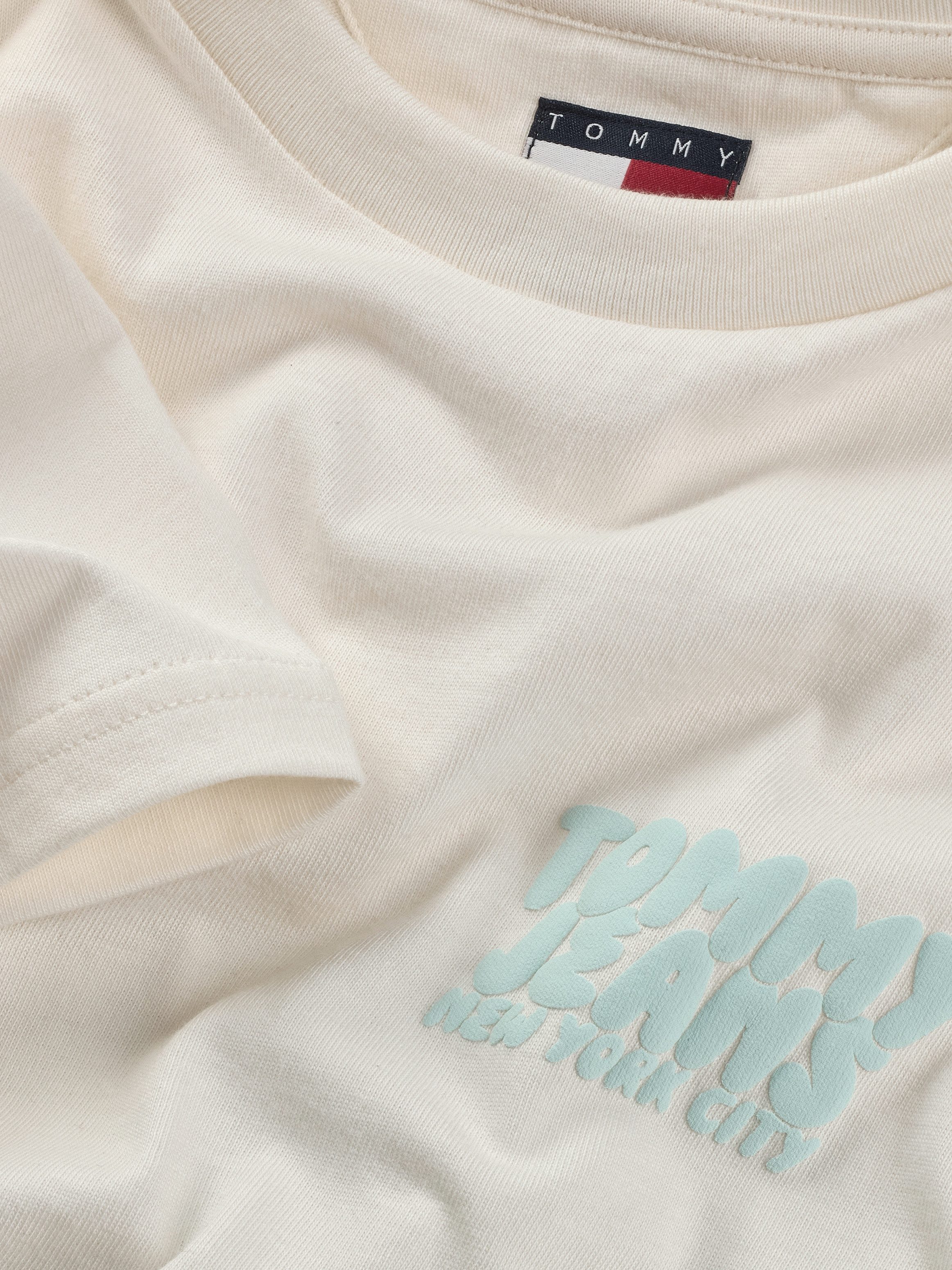 TOMMY JEANS Shirt met korte mouwen TJM REG BUBBLE BACK SS TEE EXT