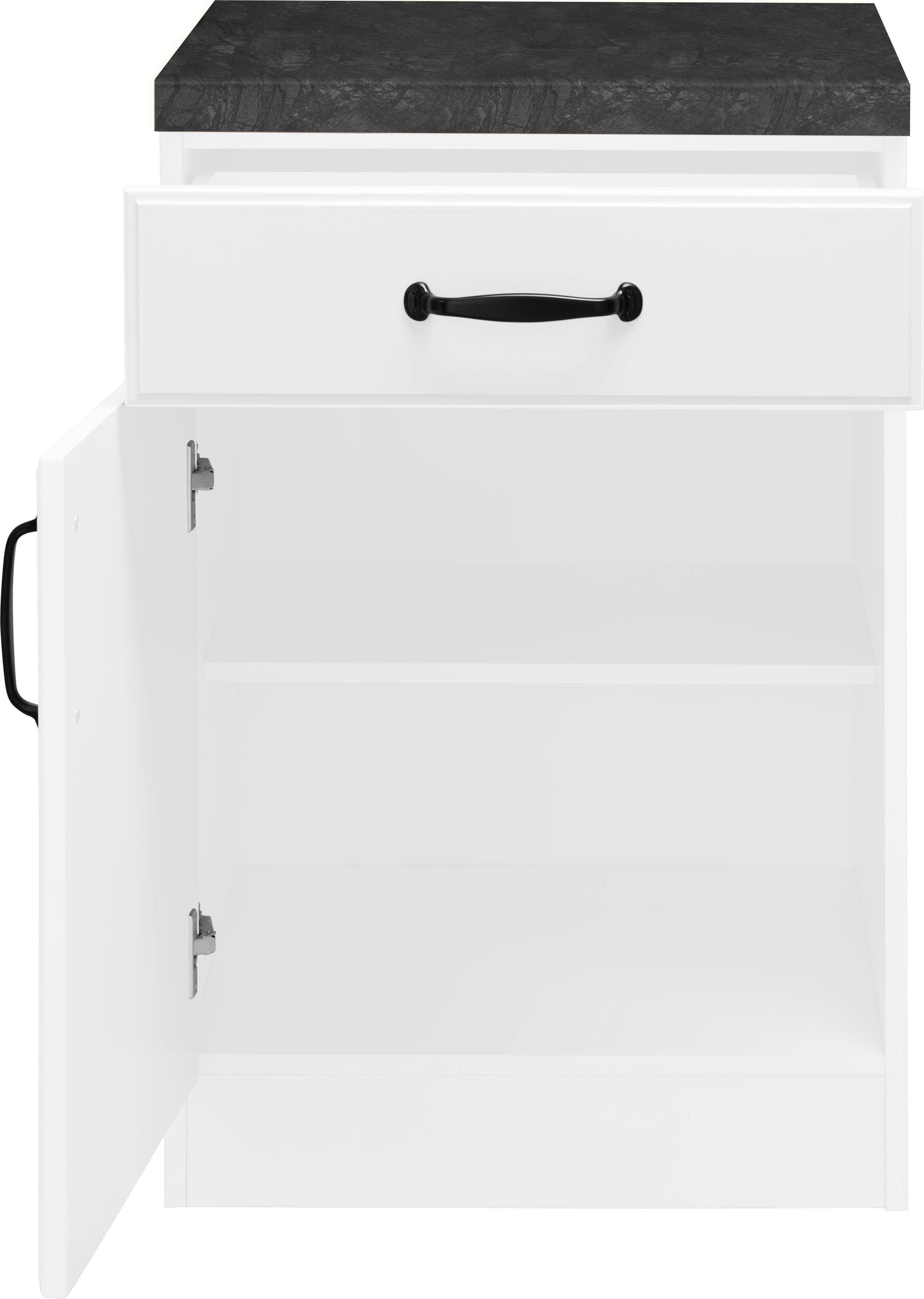 wiho Küchen Onderkast Erla 60 cm breed met vakkenfront