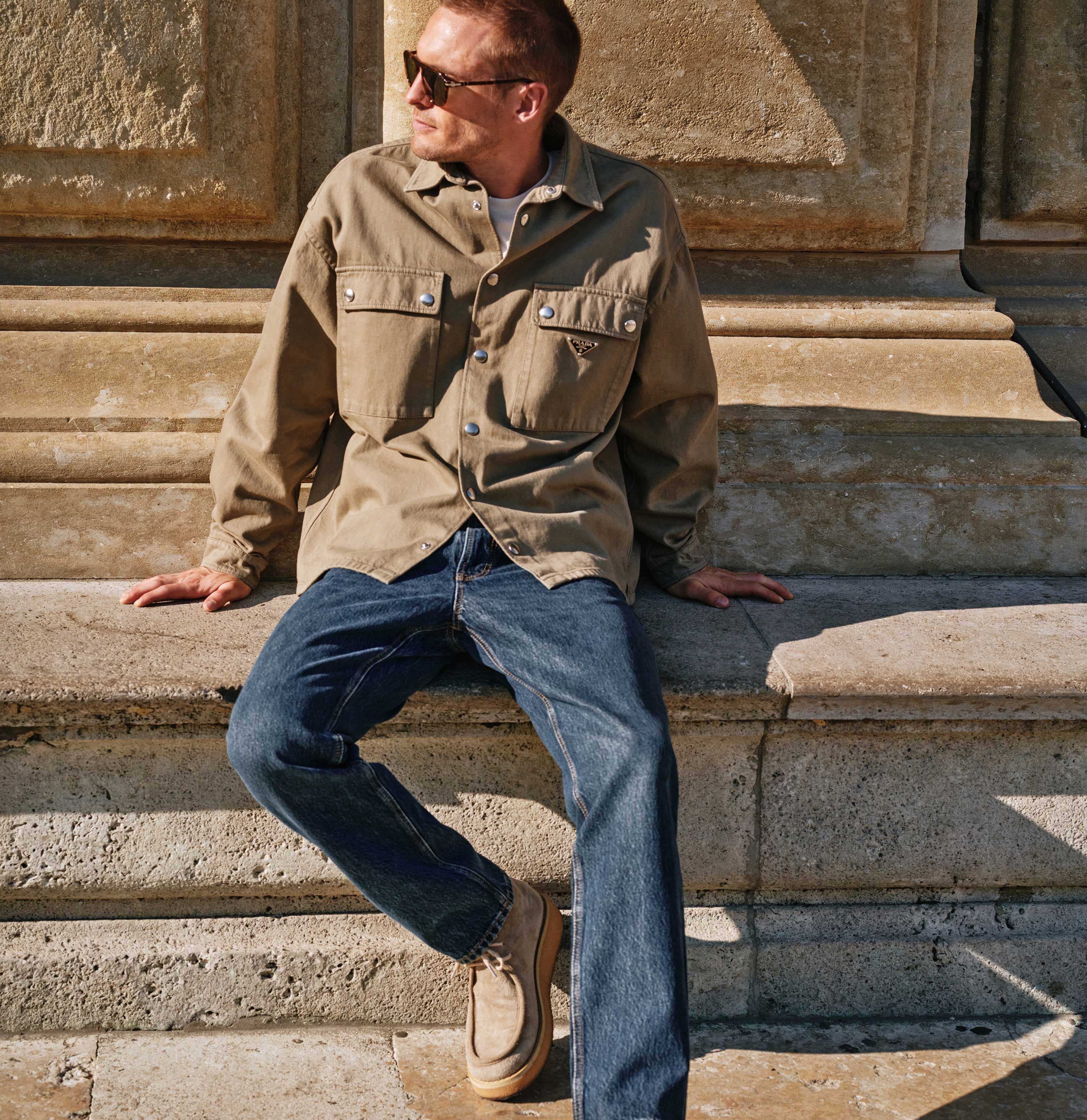 MAC 5-pocket jeans Rick met contrasterende stiksels