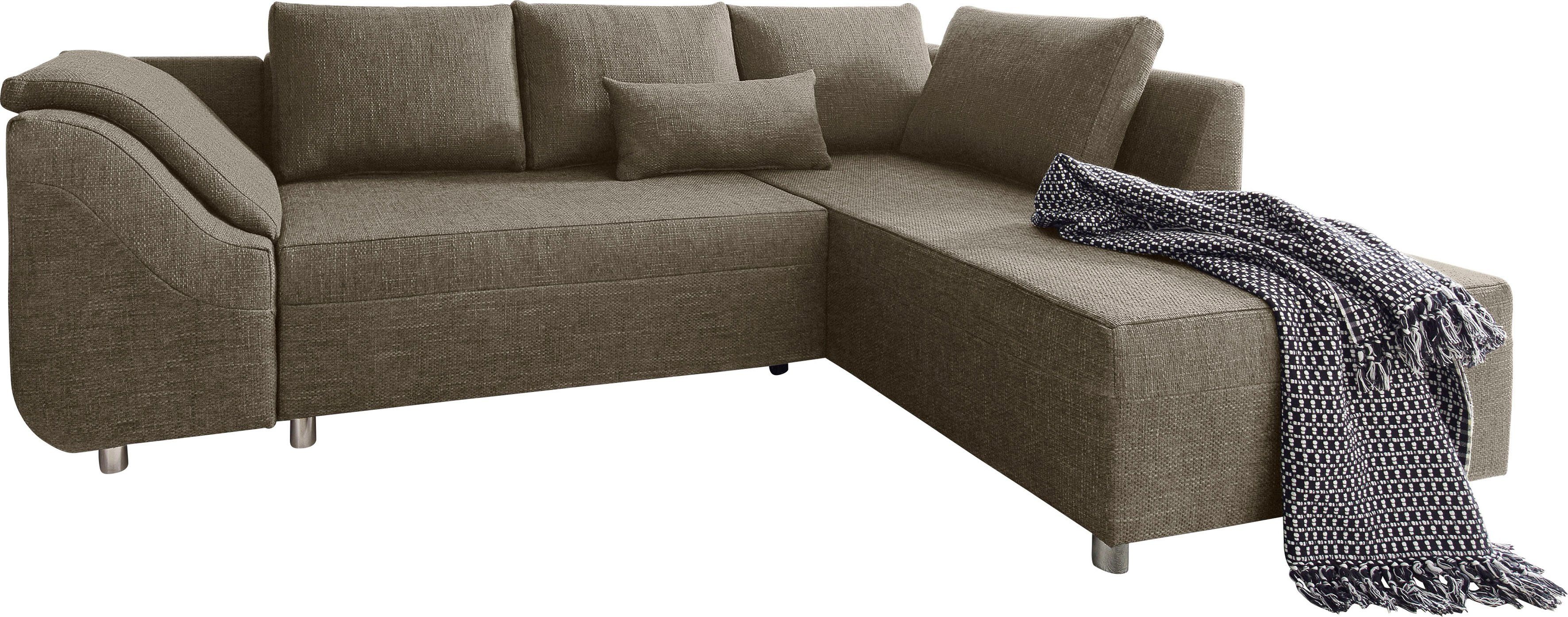 COLLECTION AB Hoekbank Sally L-vorm met en zonder slaapfunctie, inclusief losse rug- en sierkussens