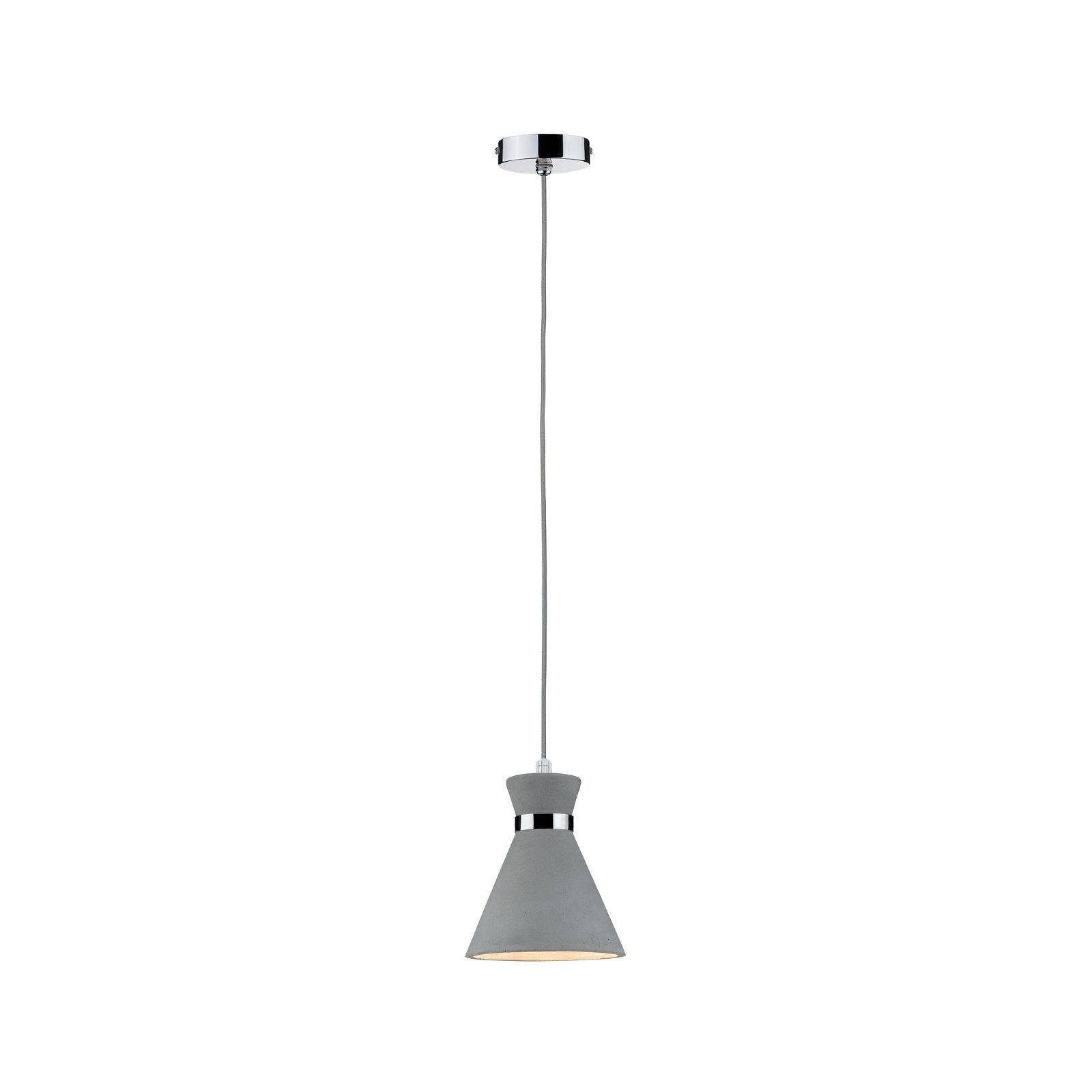 Paulmann Hanglamp Verve IP44 max. 20W Grijs/Chroom 230V Beton/Metaal (1 stuk)