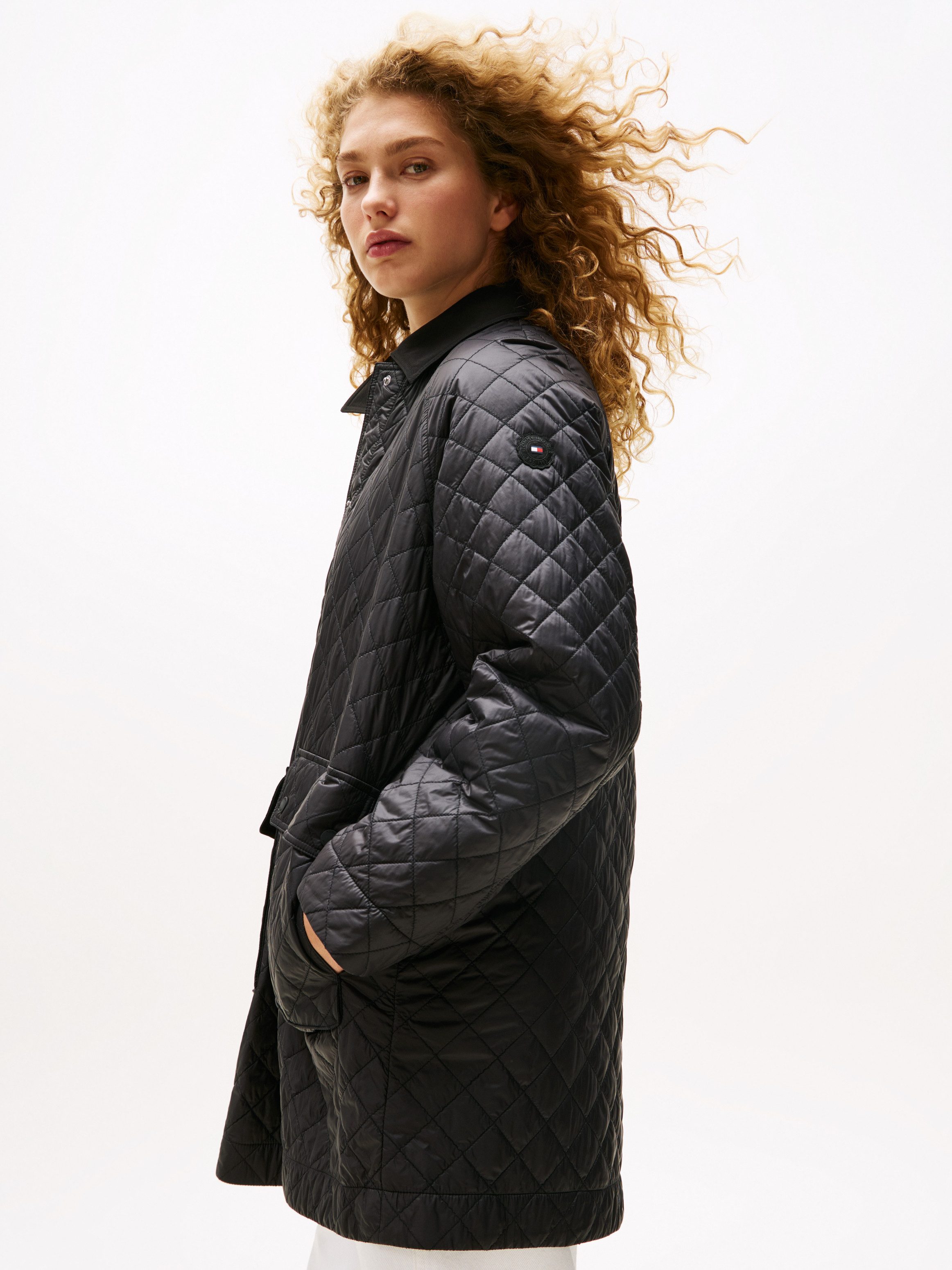 Tommy Hilfiger Korte jas PADDED NYLON REG QUILTED COAT