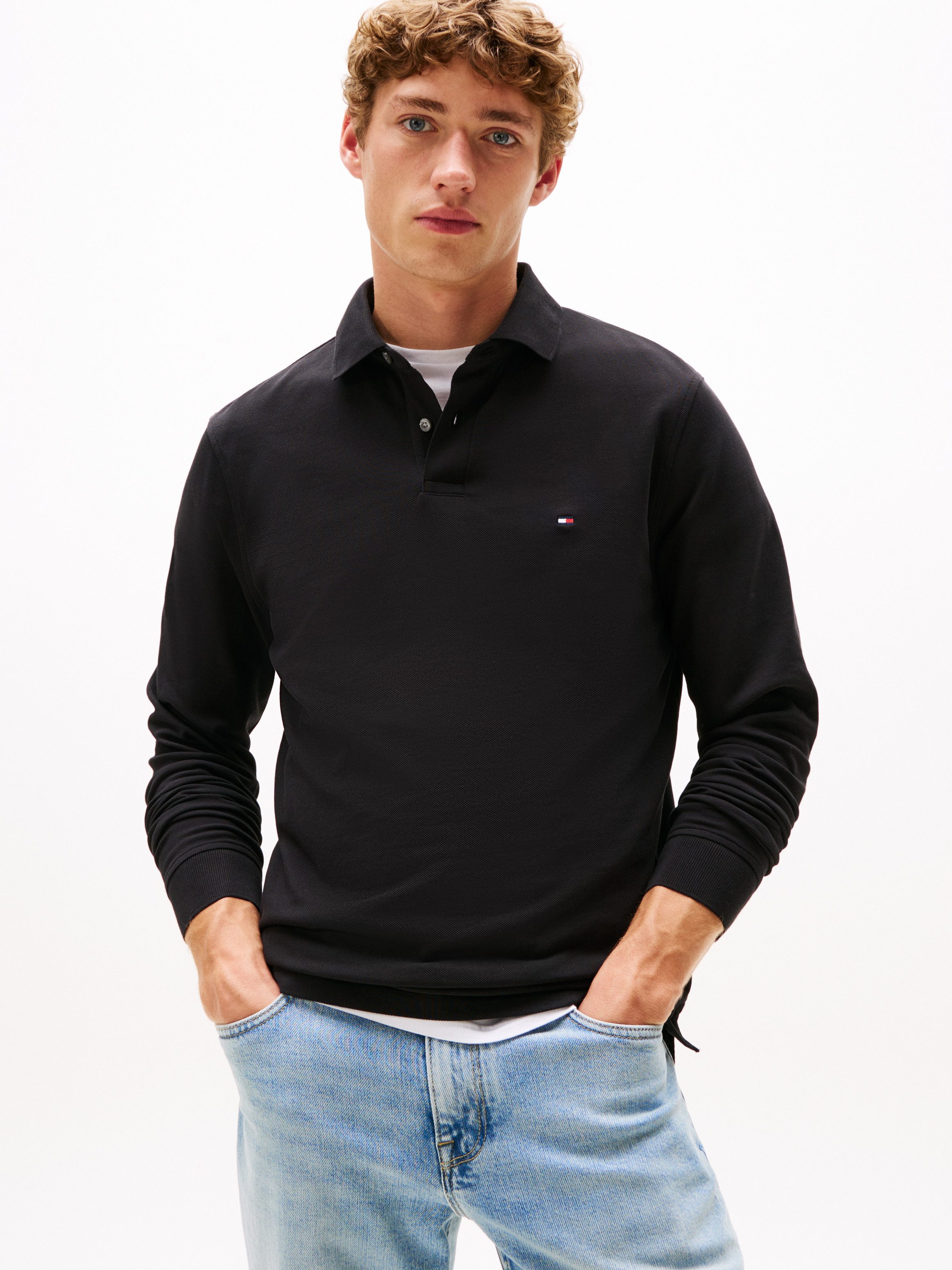 Tommy Hilfiger Poloshirt met lange mouwen 1985 REGULAR LS POLO