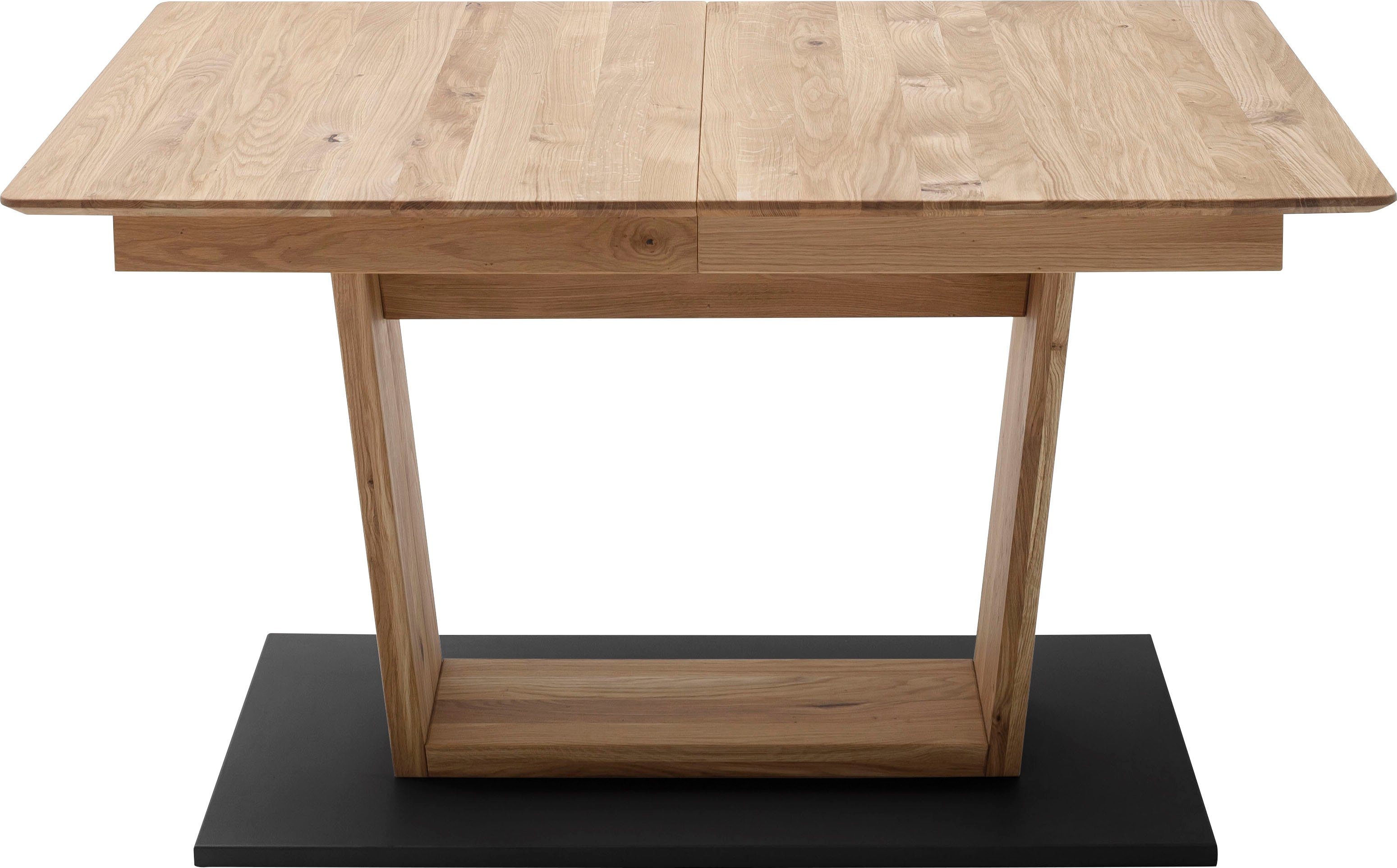 MCA furniture Eettafel Cuba Eettafel massief hout uittrekbaar, tafelblad met synchroon uittreksysteem