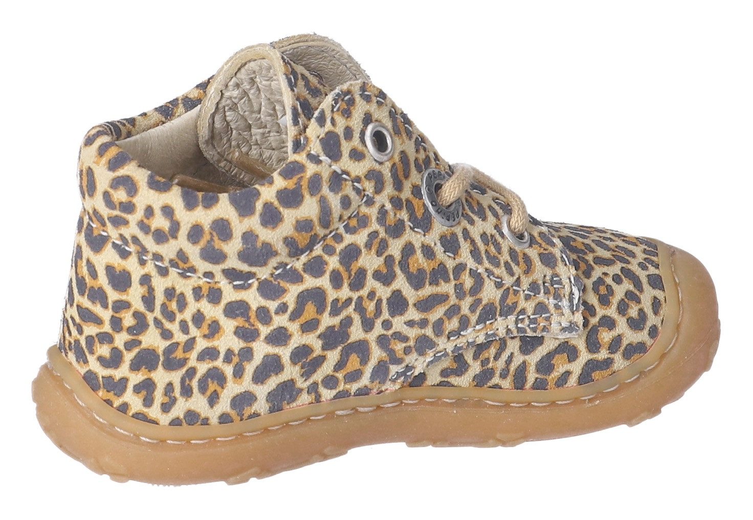 PEPINO by RICOSTA Babyschoentjes DOTS WMS: Mittel , veterschoenen met wms-systeem, leer, print, maat sjabloon om te downloaden
