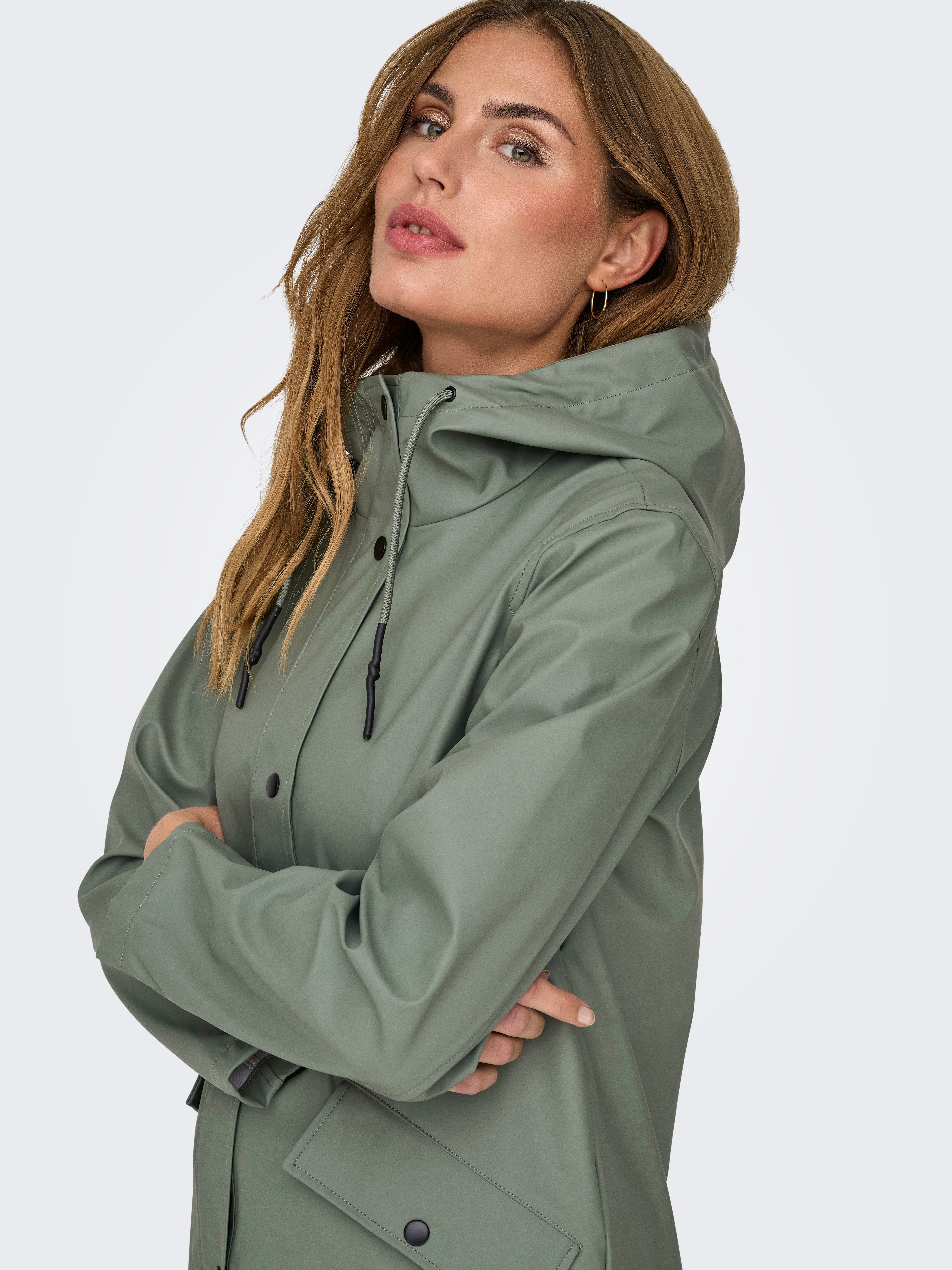 Only Korte jas ONLELISA RAINCOAT OTW NOOS