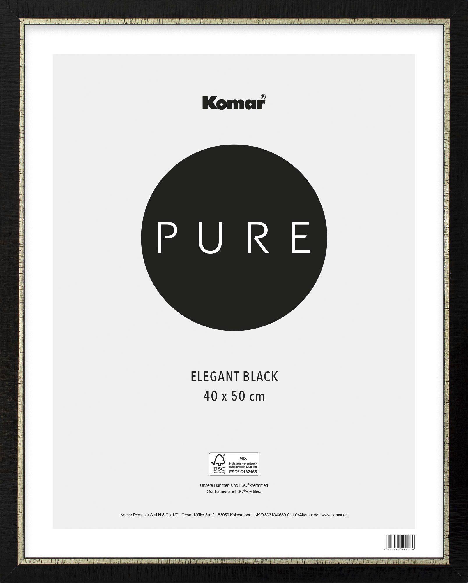 Komar Fotolijstje Elegant Echt houten frame met hoogtransparant acrylglas