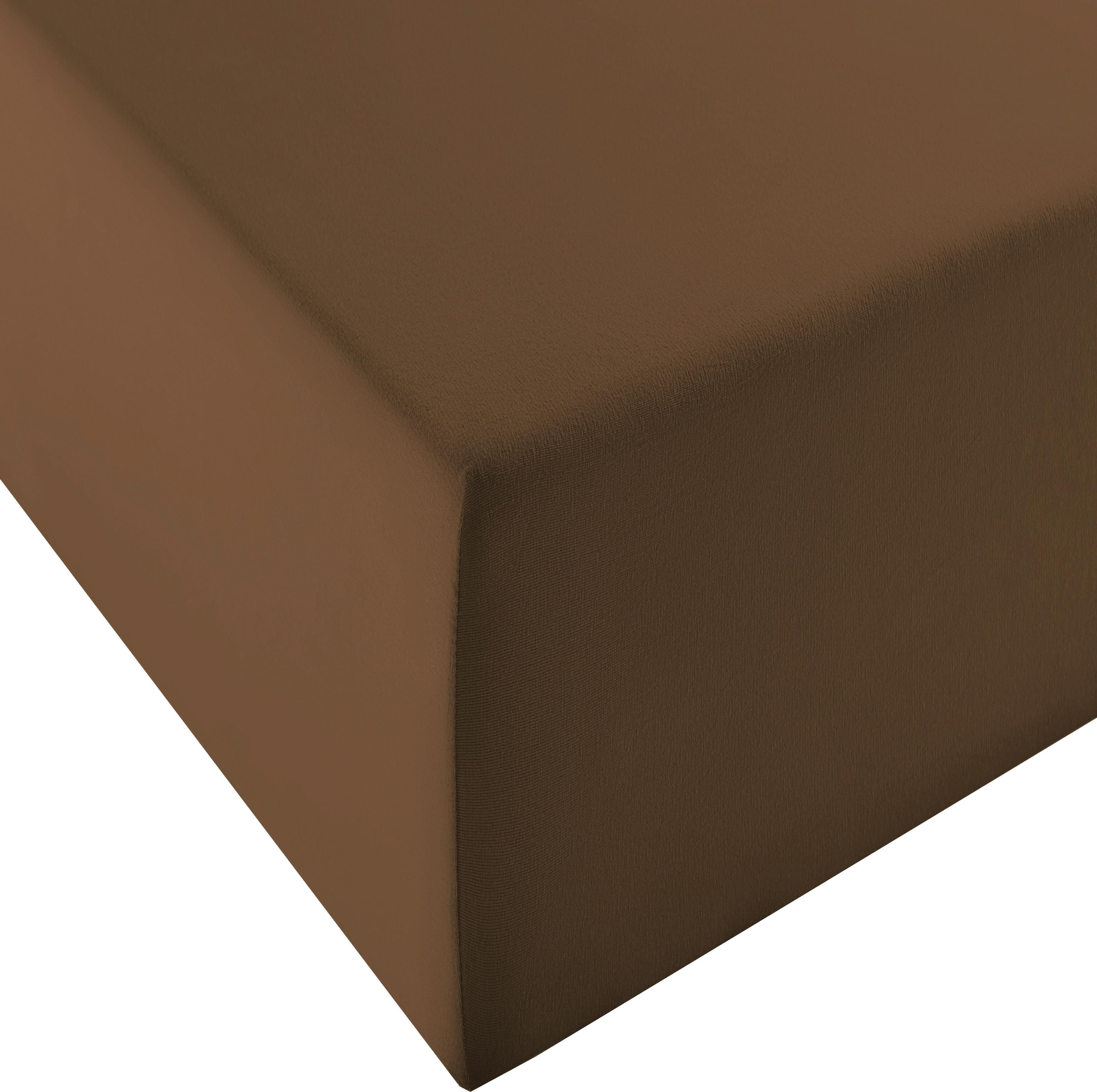 fleuresse Hoeslaken Comfort XL Mako jersey, voor matrassen tot 40 cm hoog, onderlaken, hoeslaken (1 stuk)