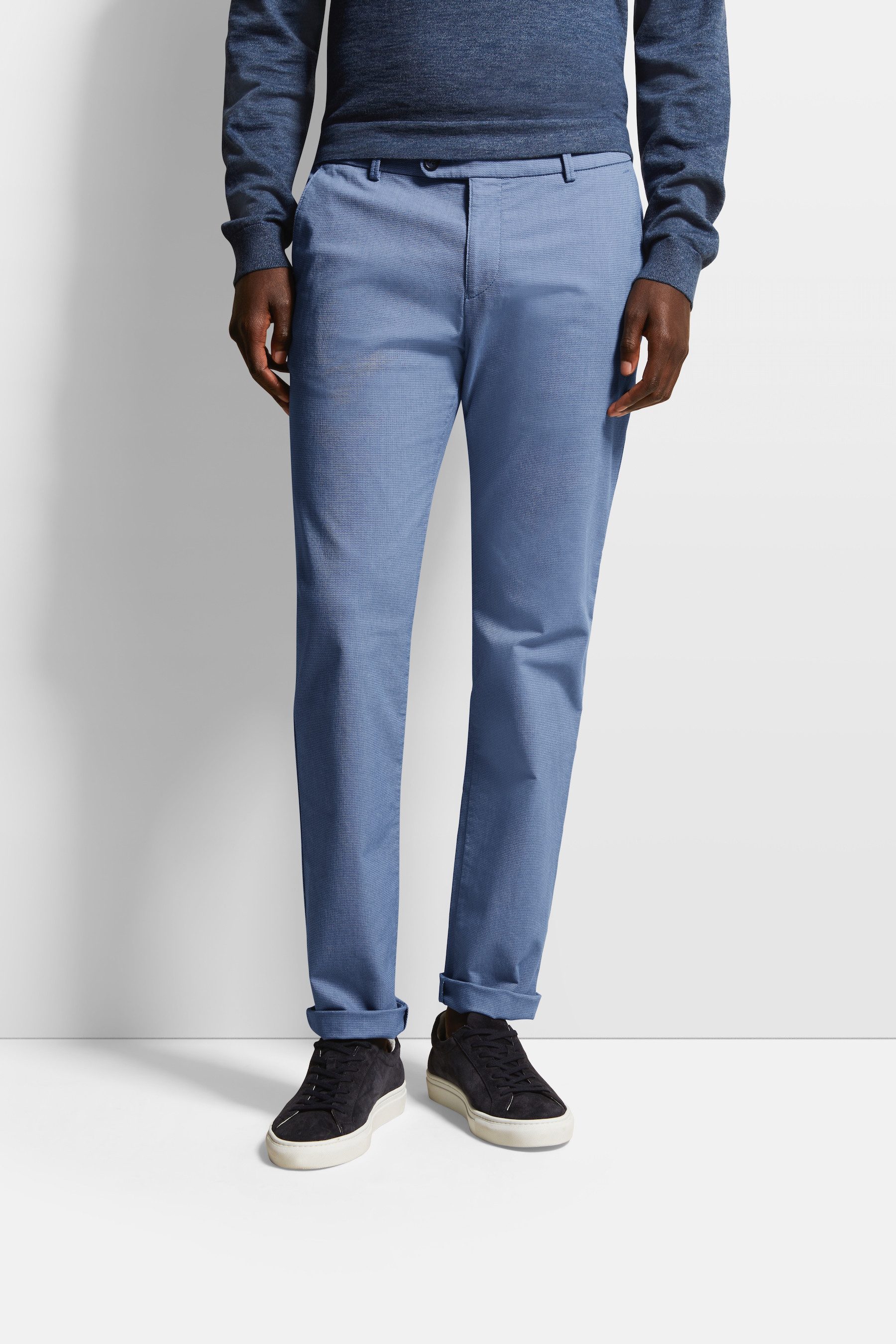 Bugatti Chino van elastisch katoen heren broeken maat 33 blauw