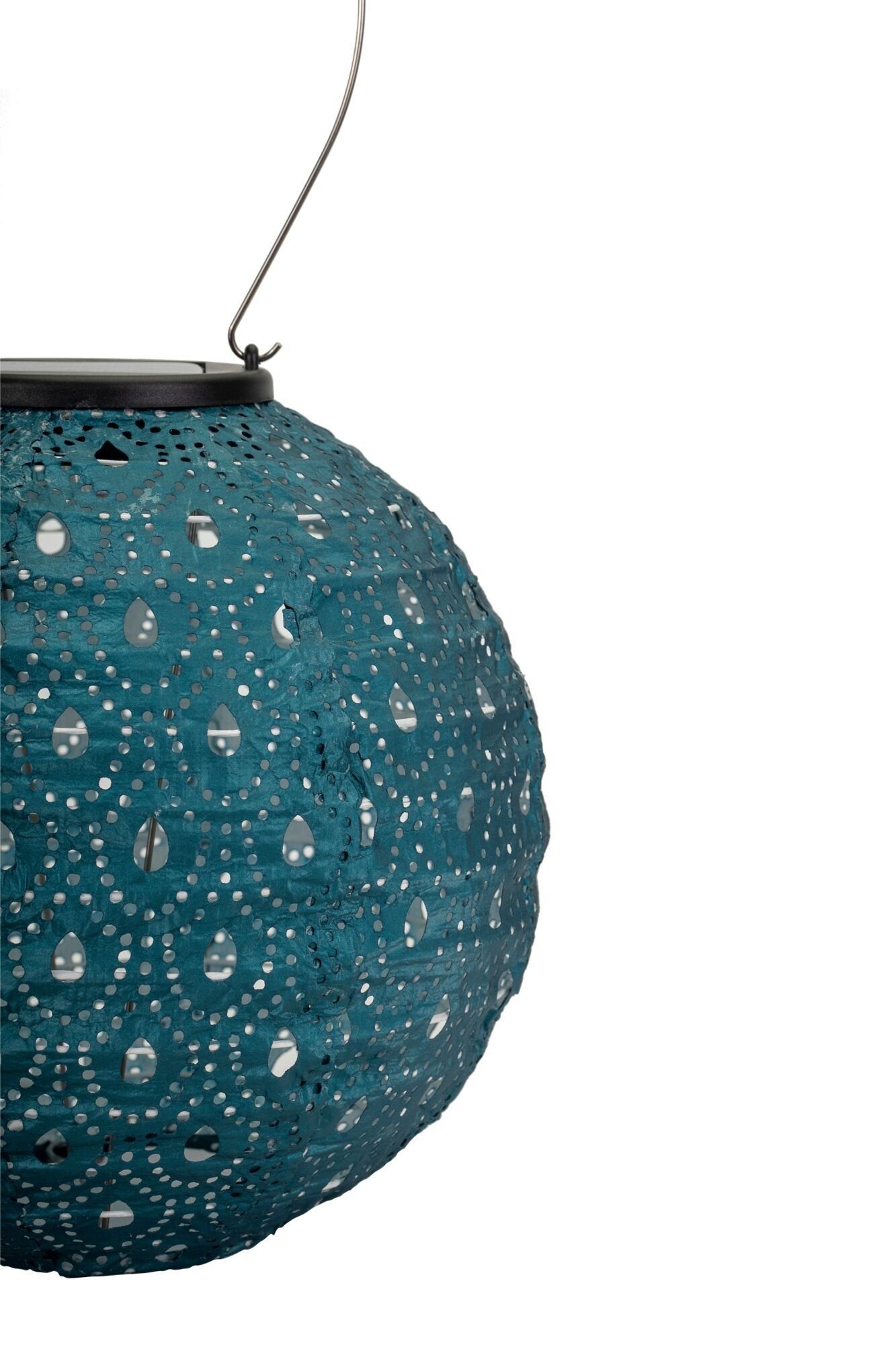 Pauleen Led-solarlamp Sunshine Charm lampion solar blauw Tyvek vlies