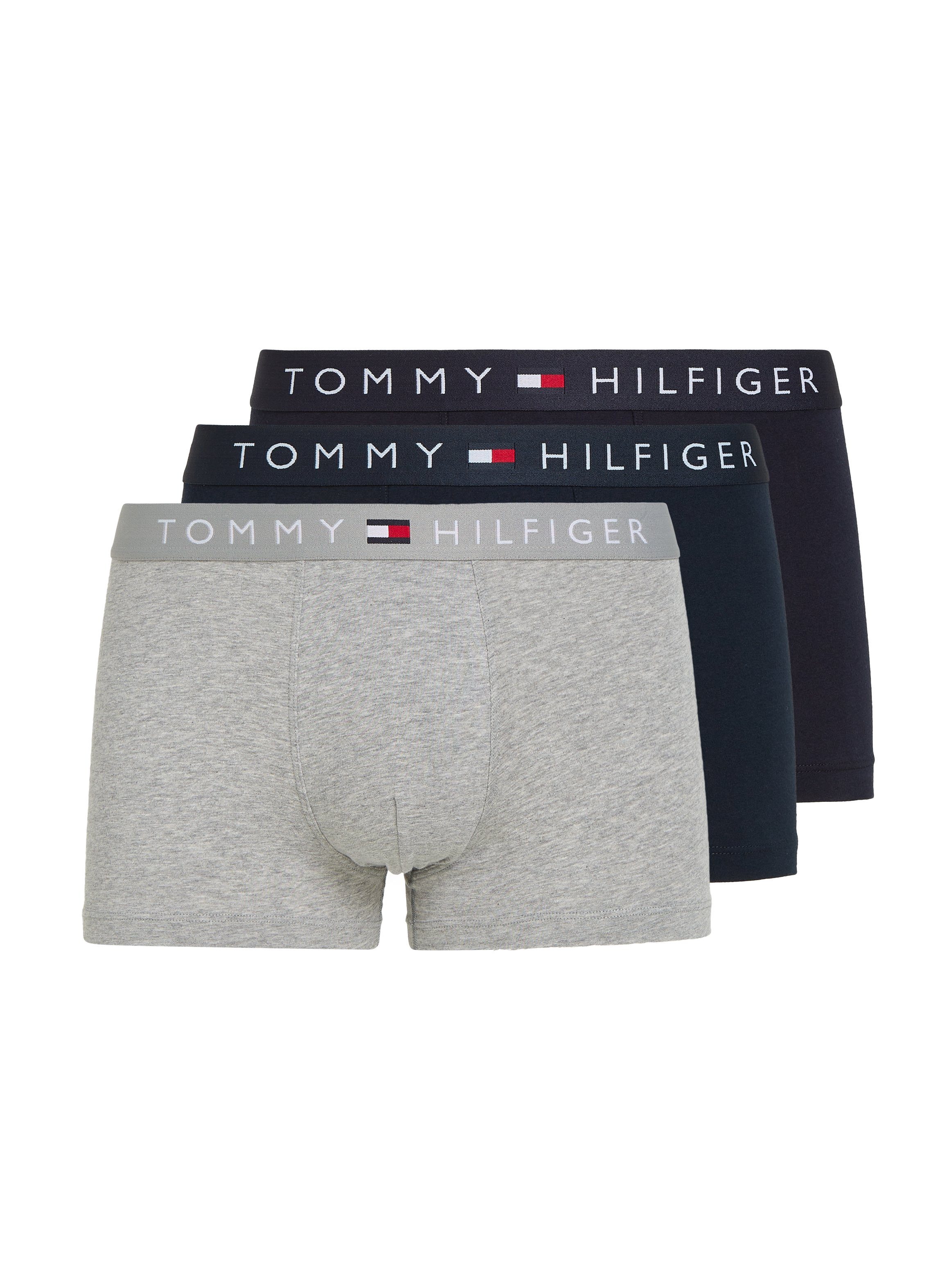 Tommy Hilfiger Underwear Trunk 3P TRUNK WB met elastische band met tommy hilfiger-logo (3 stuks Set van 3)