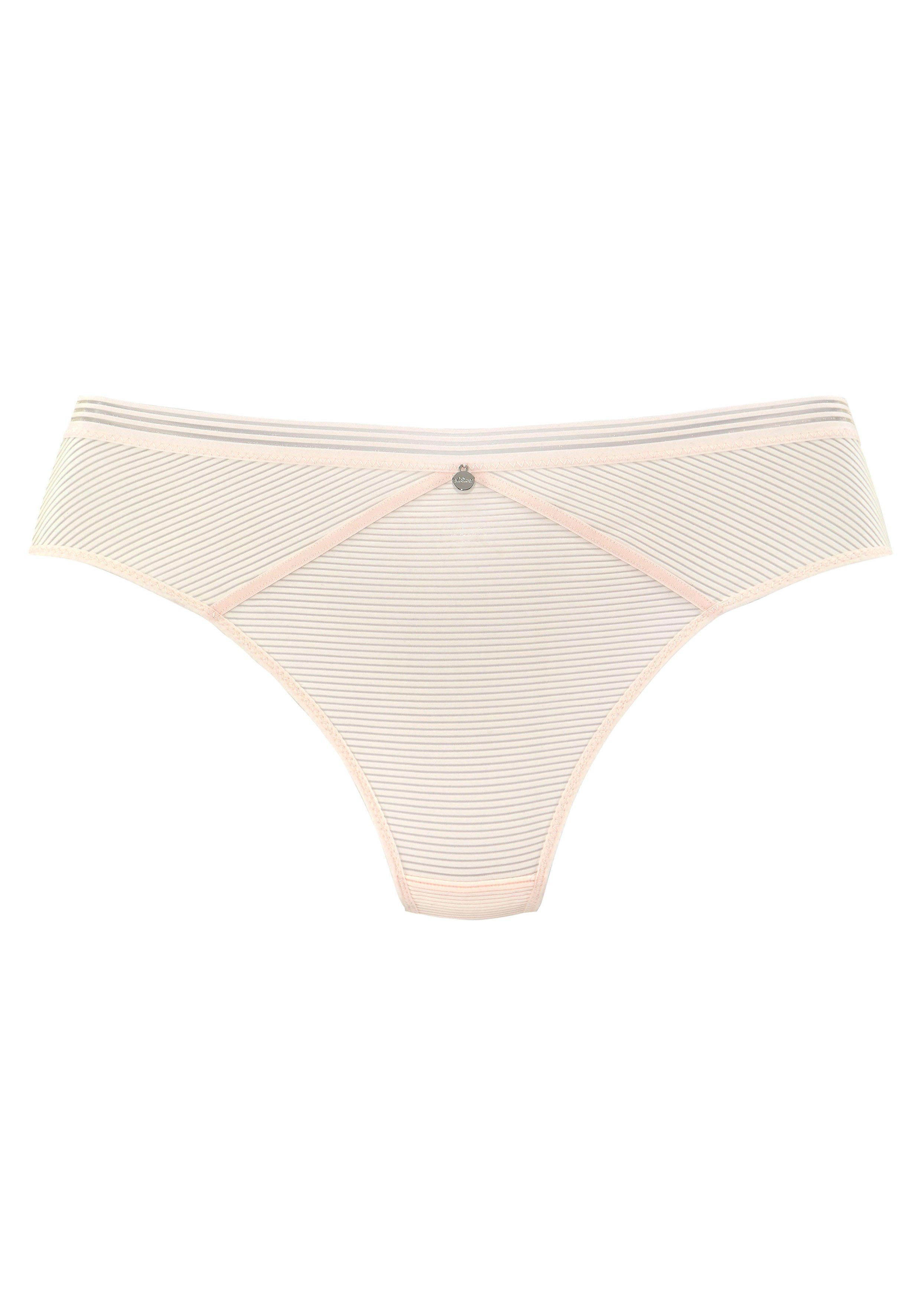 s.Oliver RED LABEL Beachwear String Zoè met smalle band in streep-look