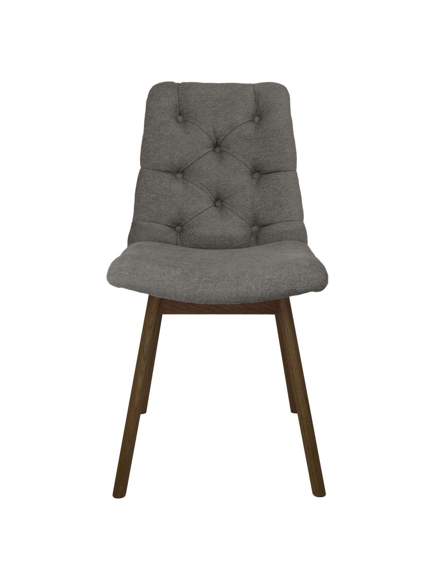 andas Eetkamerstoel Ramon met massief houten poten, in verschillende kleuren en stoffen (set, 2 stuks)