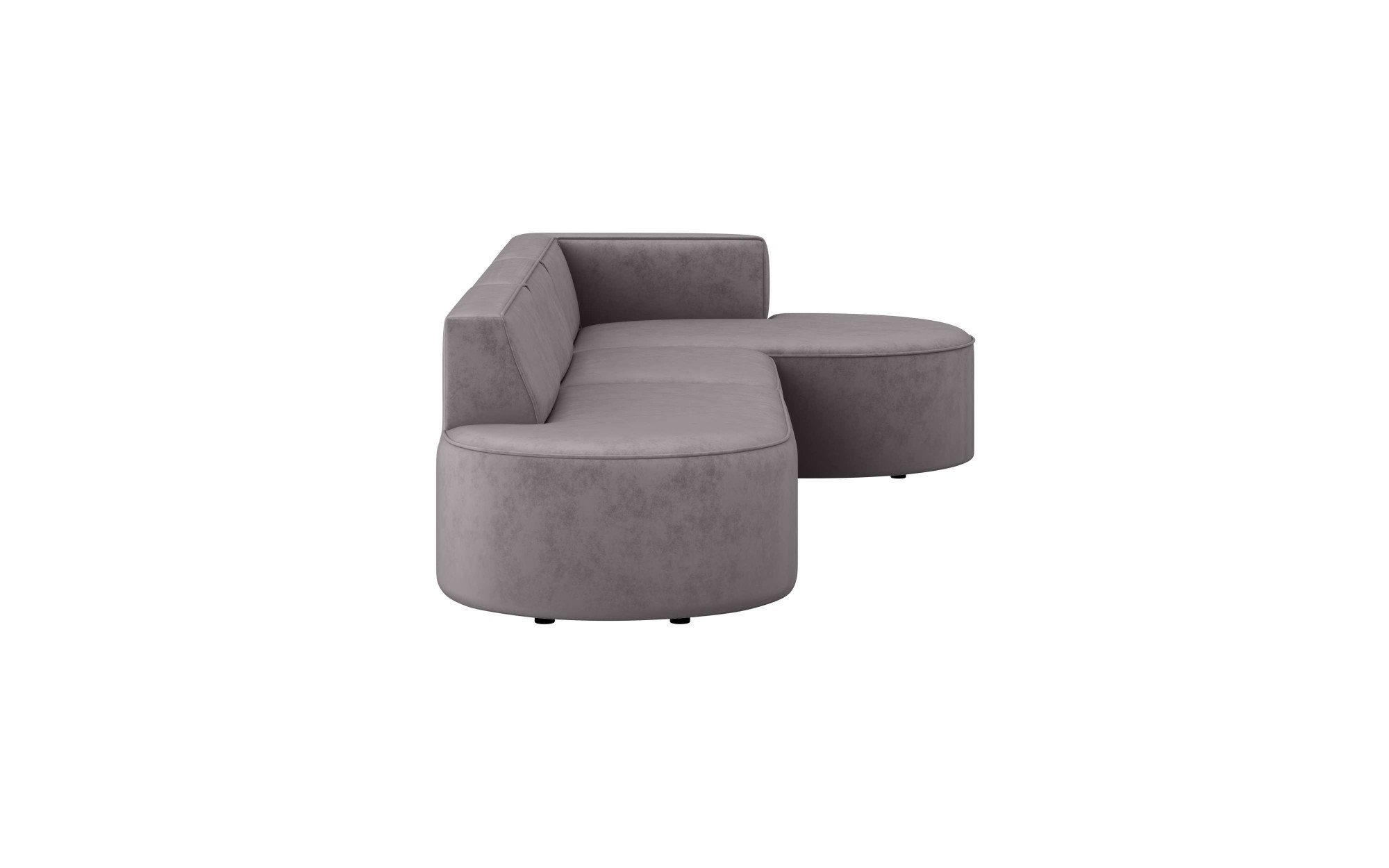 andas Hoekbank EIVIND designerbank met ottomane rechts/links, B/D/H: 343/159/72 cm