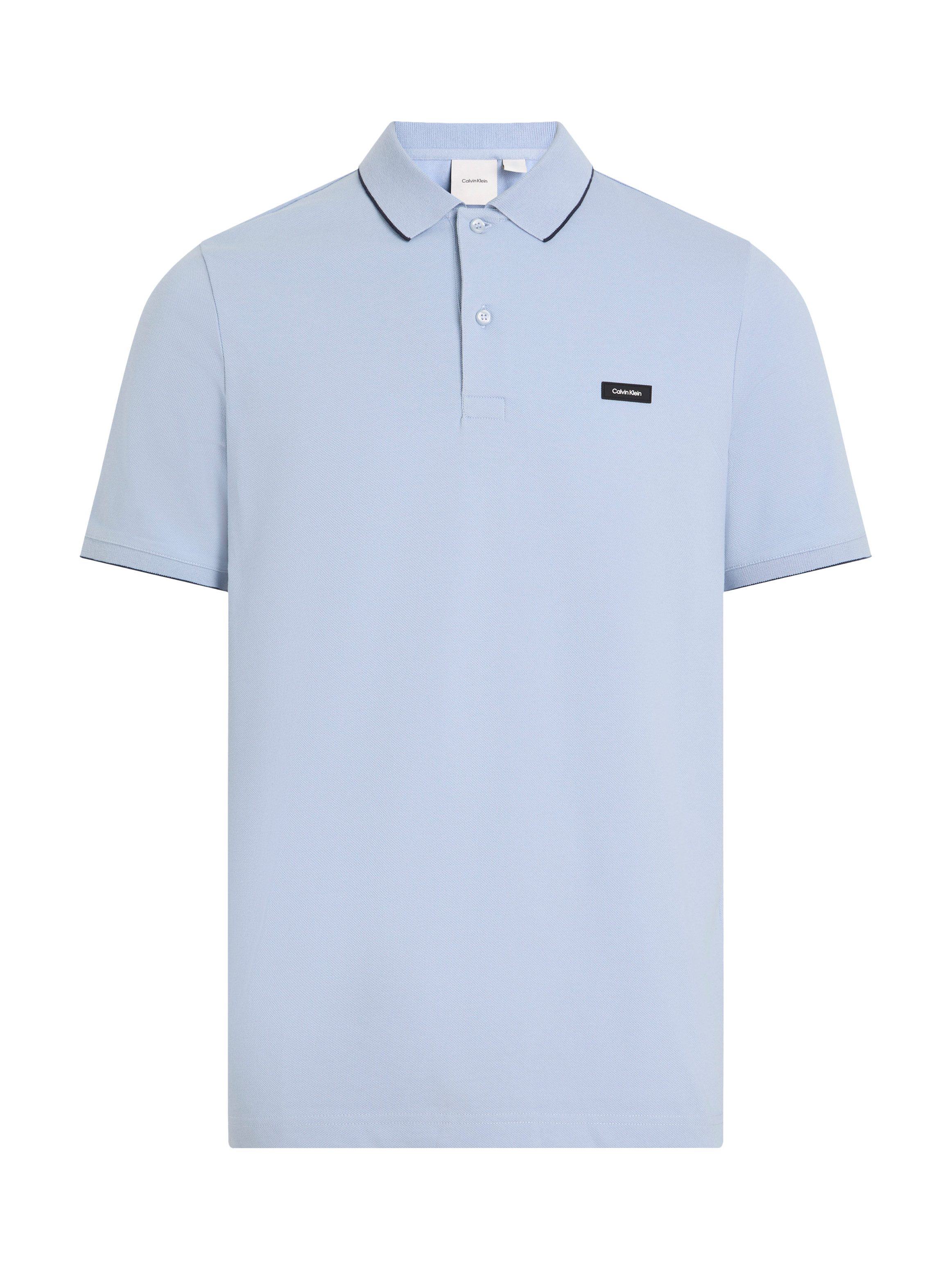 Calvin Klein Poloshirt STRETCH PIQUE TIPPING POLO met streepdetail op de kraag
