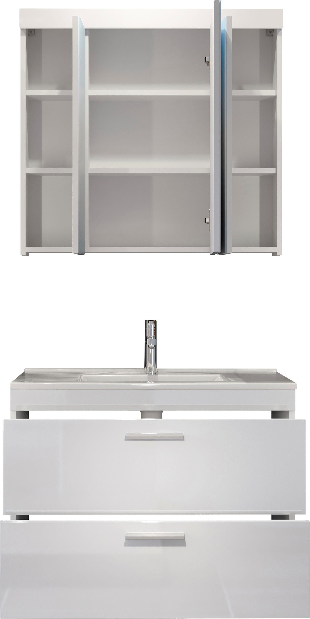 welltime Badmeubelset Dormoletto Badkamermeubelset, badkamer-set (2 stuks)