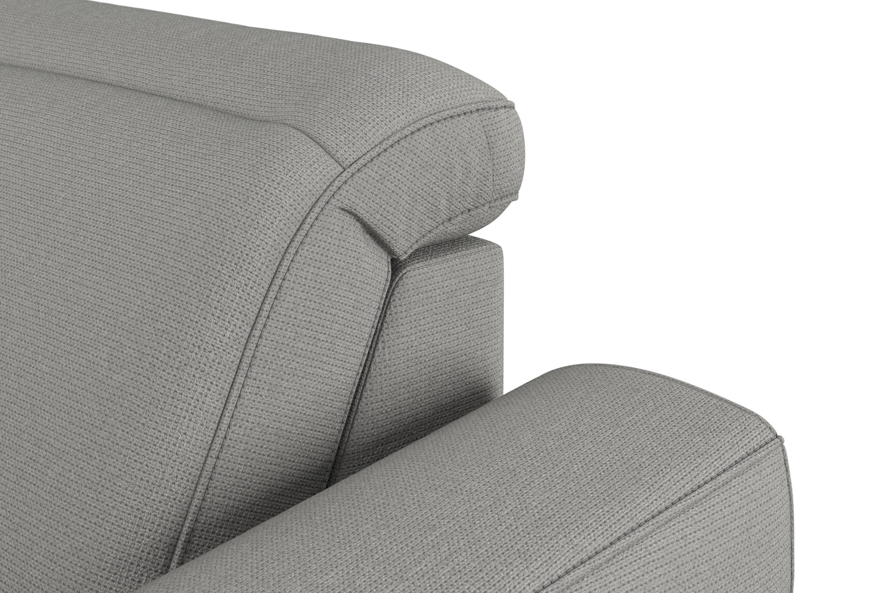sit&more Zithoek Dundee U-vorm met binnenvering en massief houten poten, naar keuze met verstelbare hoofdsteun