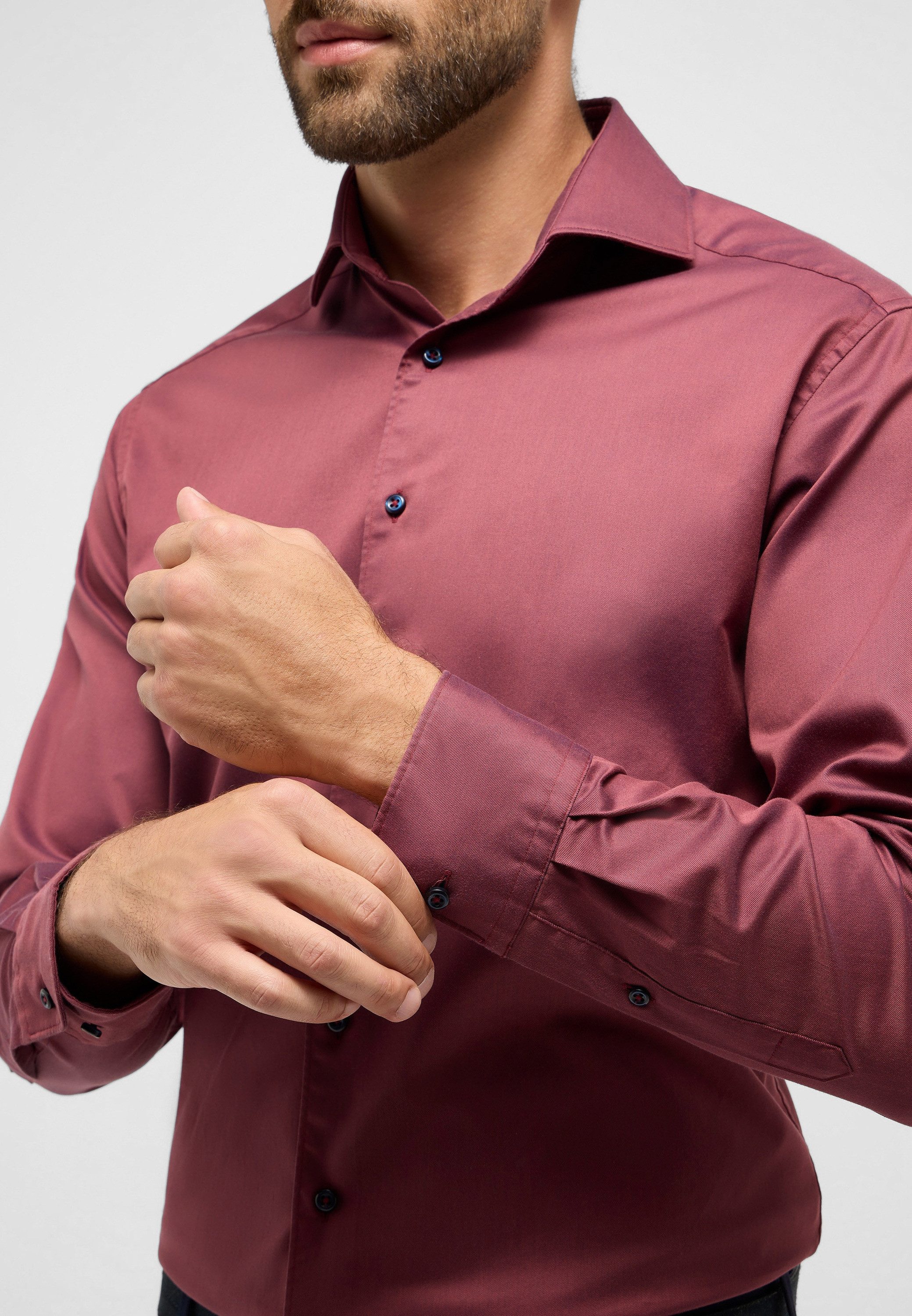 Eterna Overhemd met lange mouwen MODERN FIT EASY IRON (gemakkelijk te strijken)