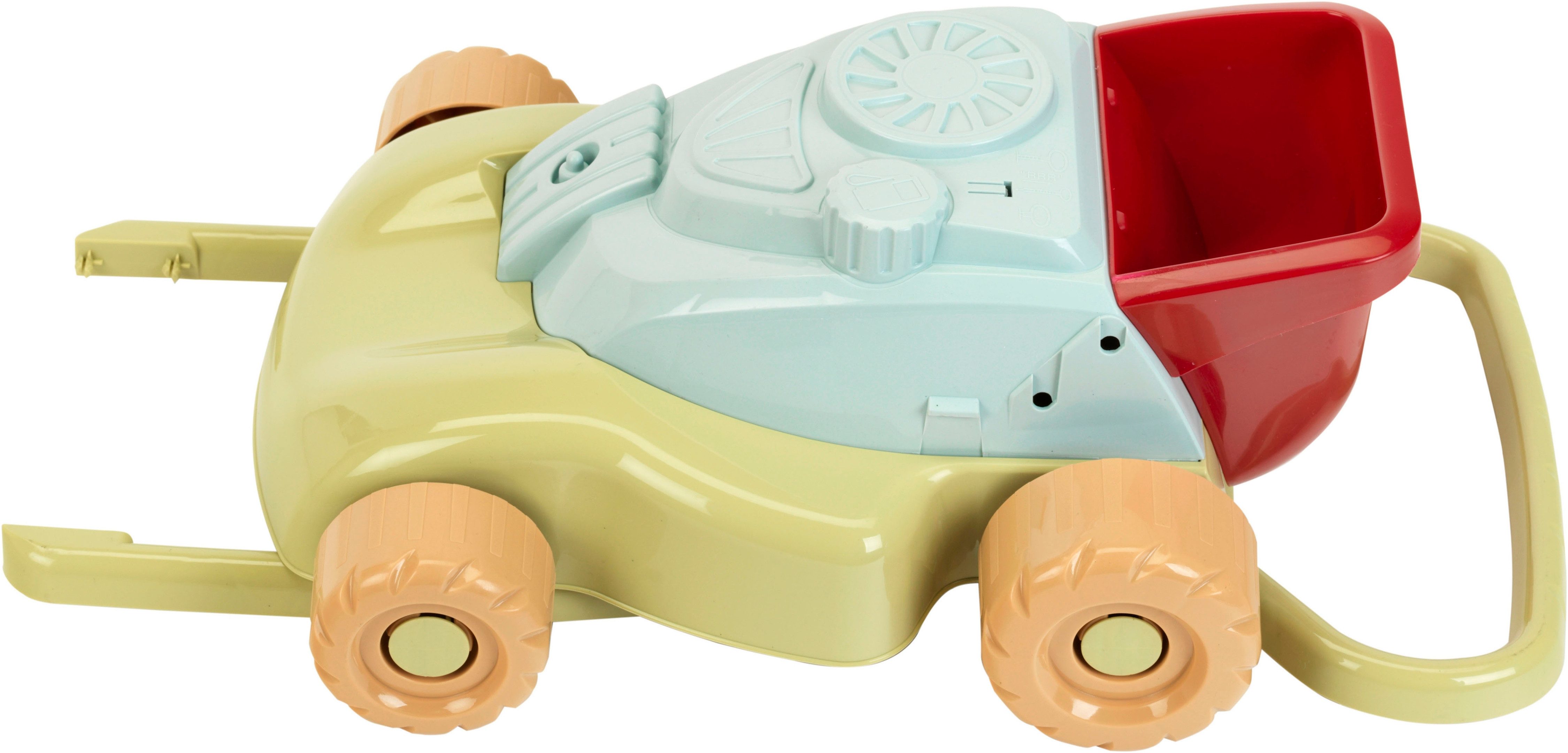 Klein Kindergrasmaaier Little Foot, Rasenmäher mit Grasfang, aus Recyclingkunststoff