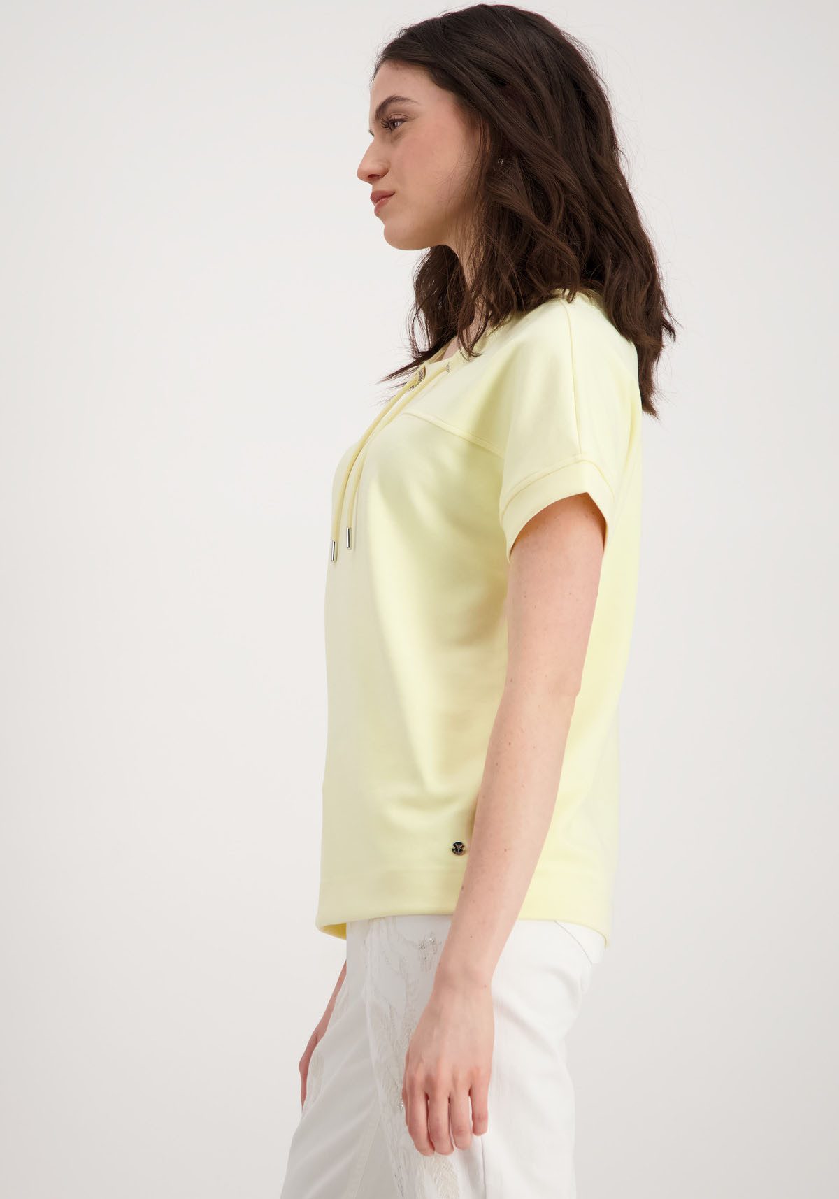 Monari Sweatshirt met koorddoorvoer