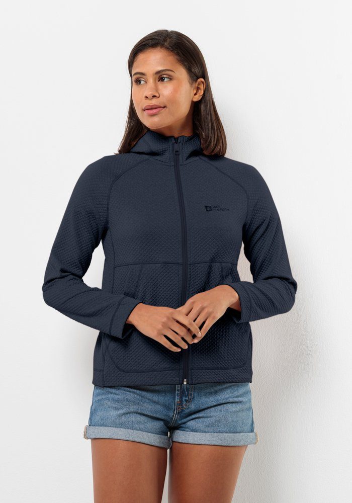 Jack Wolfskin Fleecejack met capuchon FERNWEH HOODED JKT W