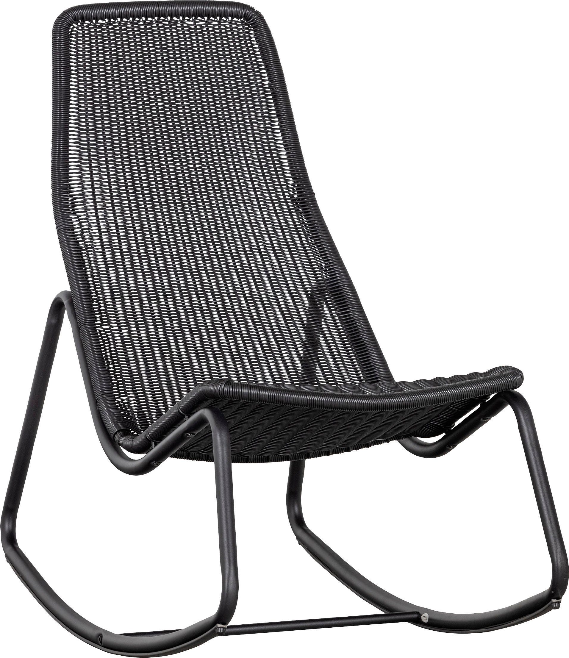 WOOOD Tuinstoel TOMS geschikt voor binnen- en buitenruimtes, h 97 cm x b 51 cm (1 stuk) tuinstoelen zwart