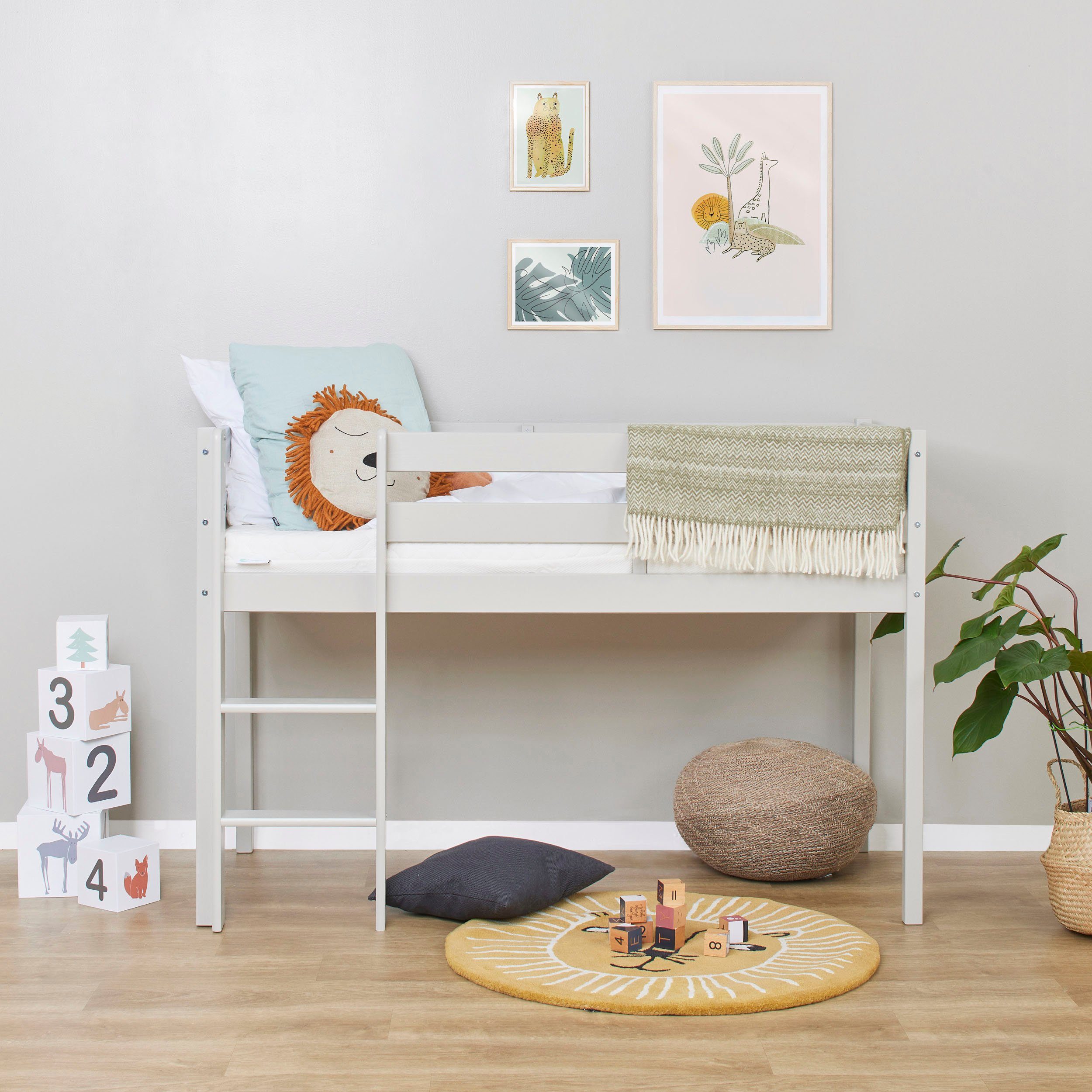 Hoppekids Speelbed ECO COMFORT, hoogslaper, deelbaar in 2 eenpersoonsbedden