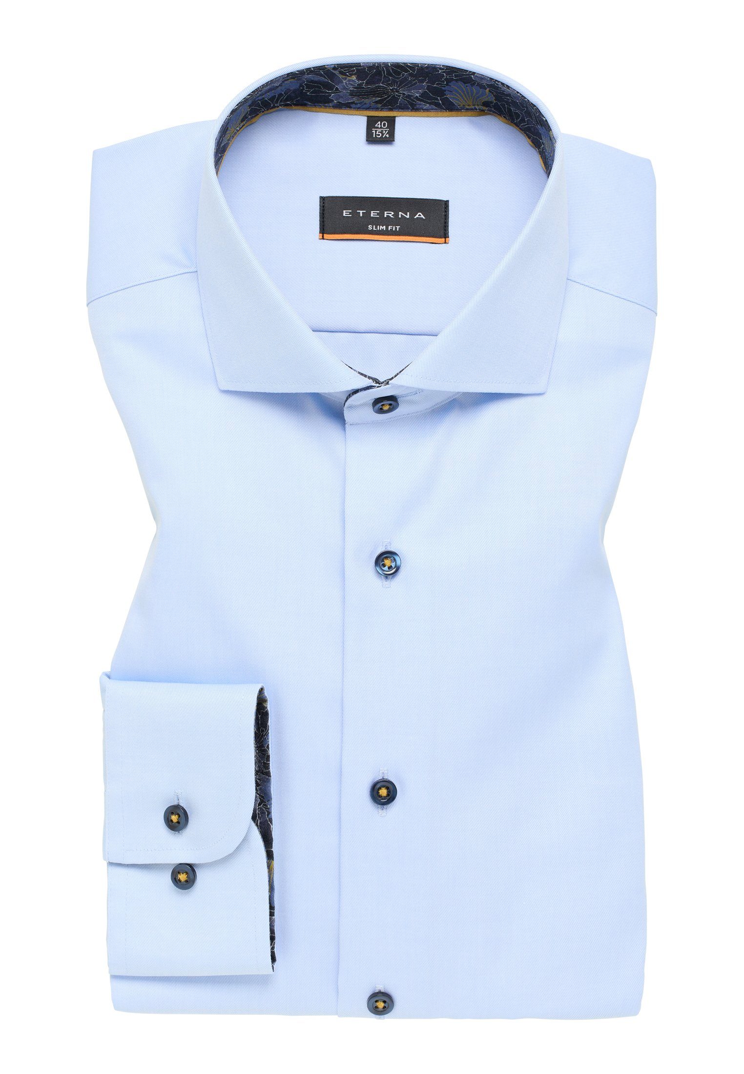 Eterna Overhemd met lange mouwen Slim fit NON IRON (strijkvrij)
